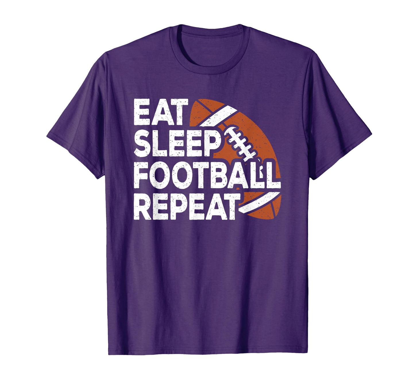 Eat Sleep Football Repeat American Football Men Boys Kids T-Shirt