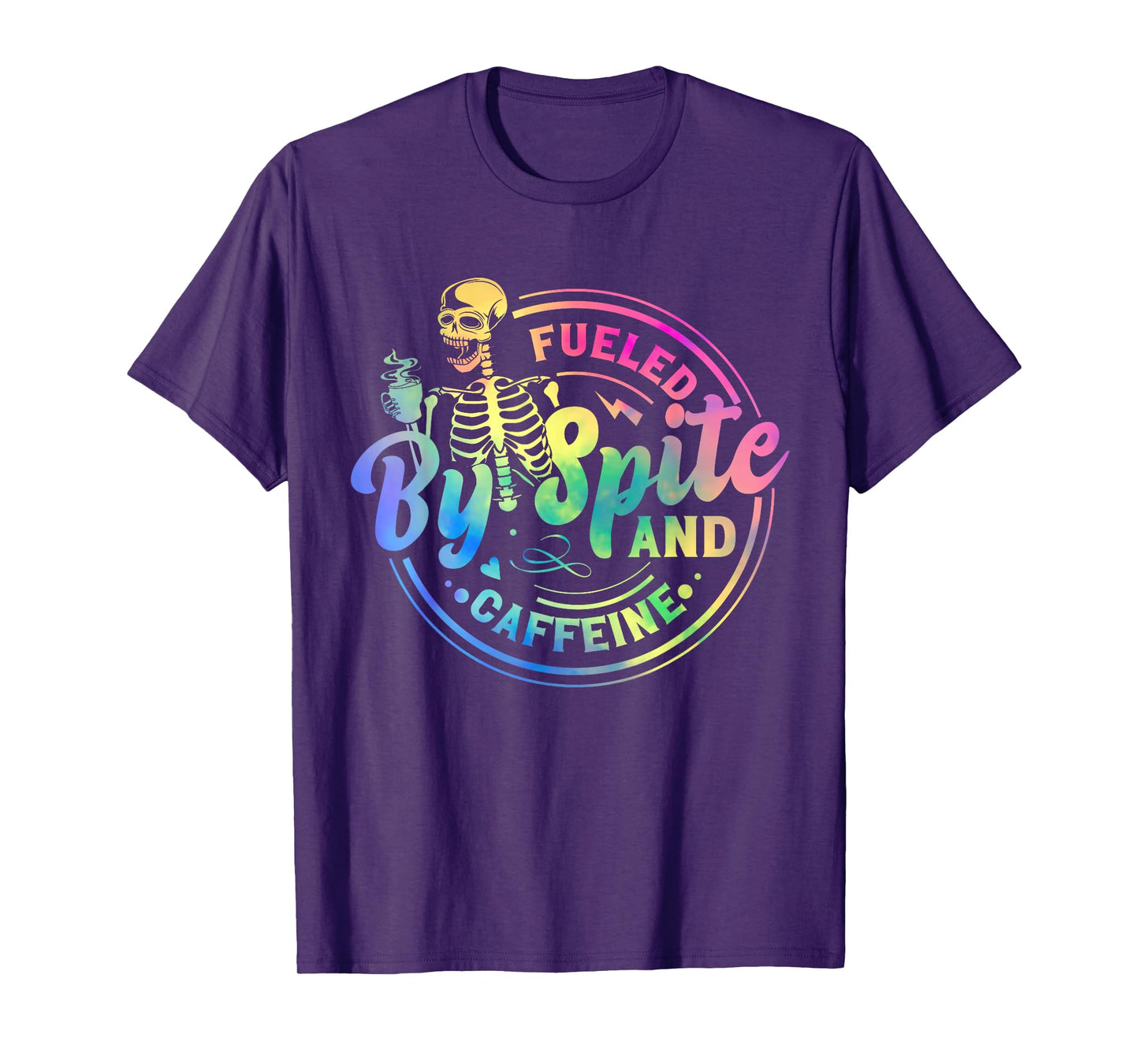 Fueled By Spite And Caffeine Skeleton T-Shirt