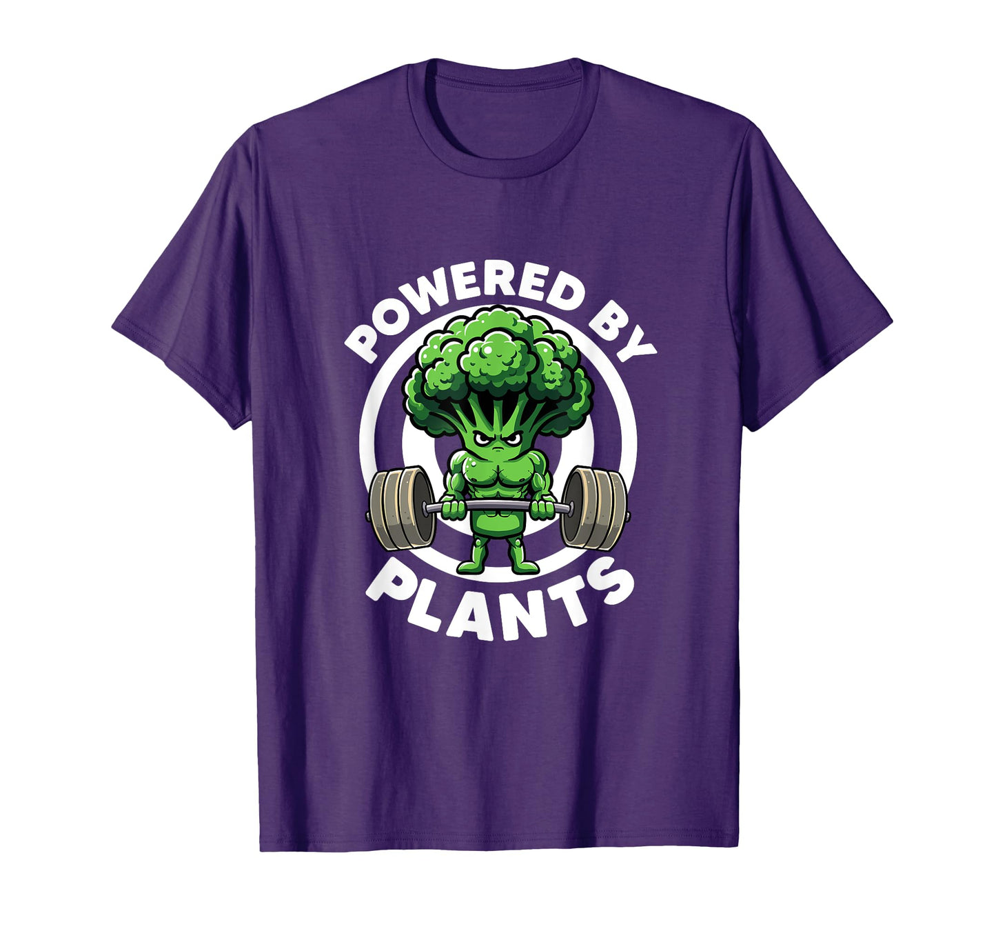 Powered By Plants Vegan Athlete Vegan Gym Vegan Bodybuilding T-Shirt