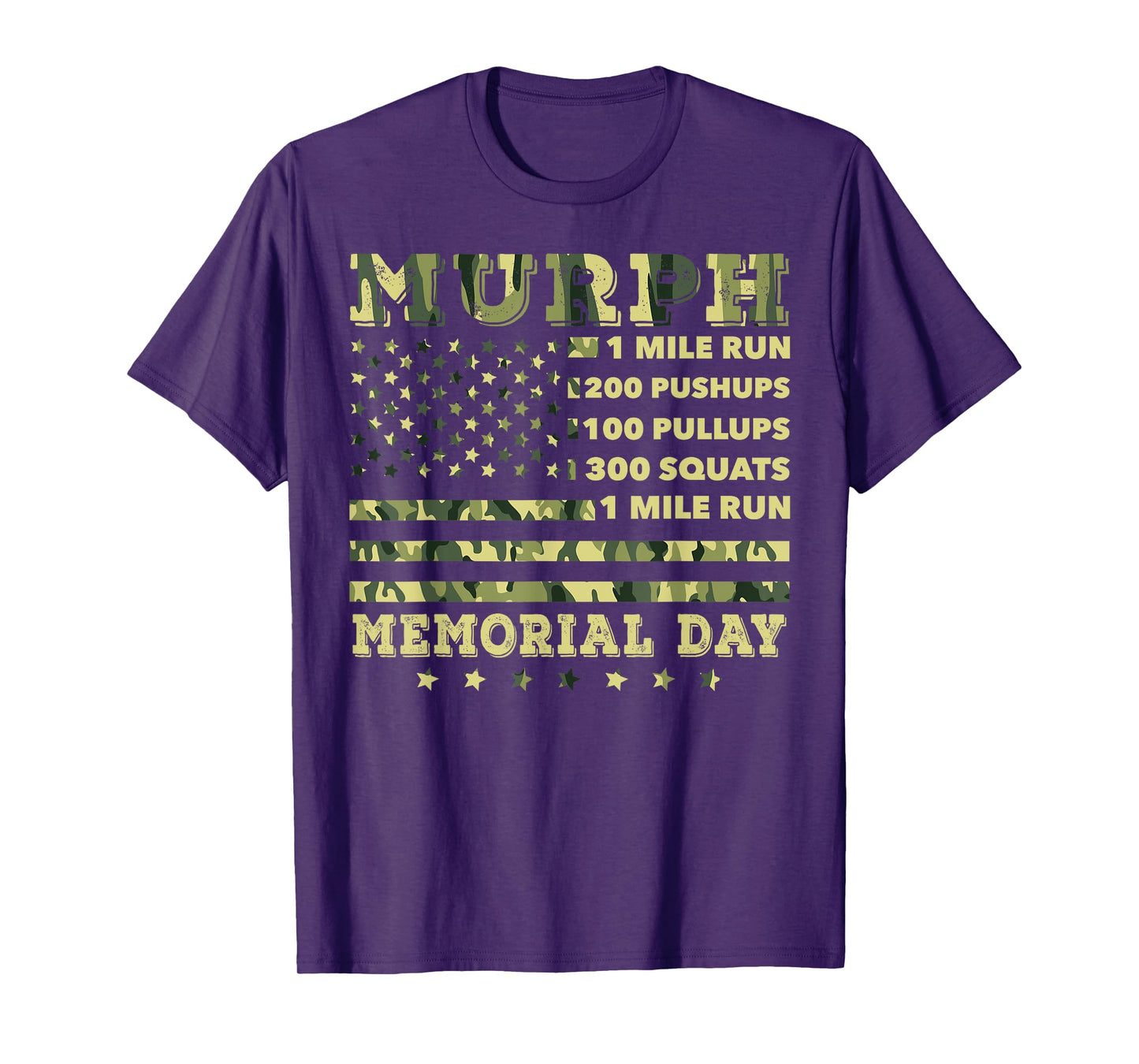 Murph 2021 Workout Challenge American Memorial Day Murph T-Shirt