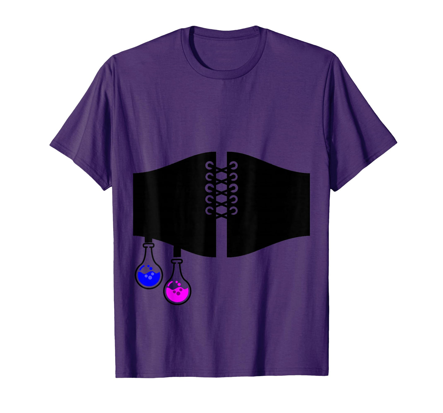 Renaissance Halloween Costume Waist Belt Potion Bottle Print T-Shirt