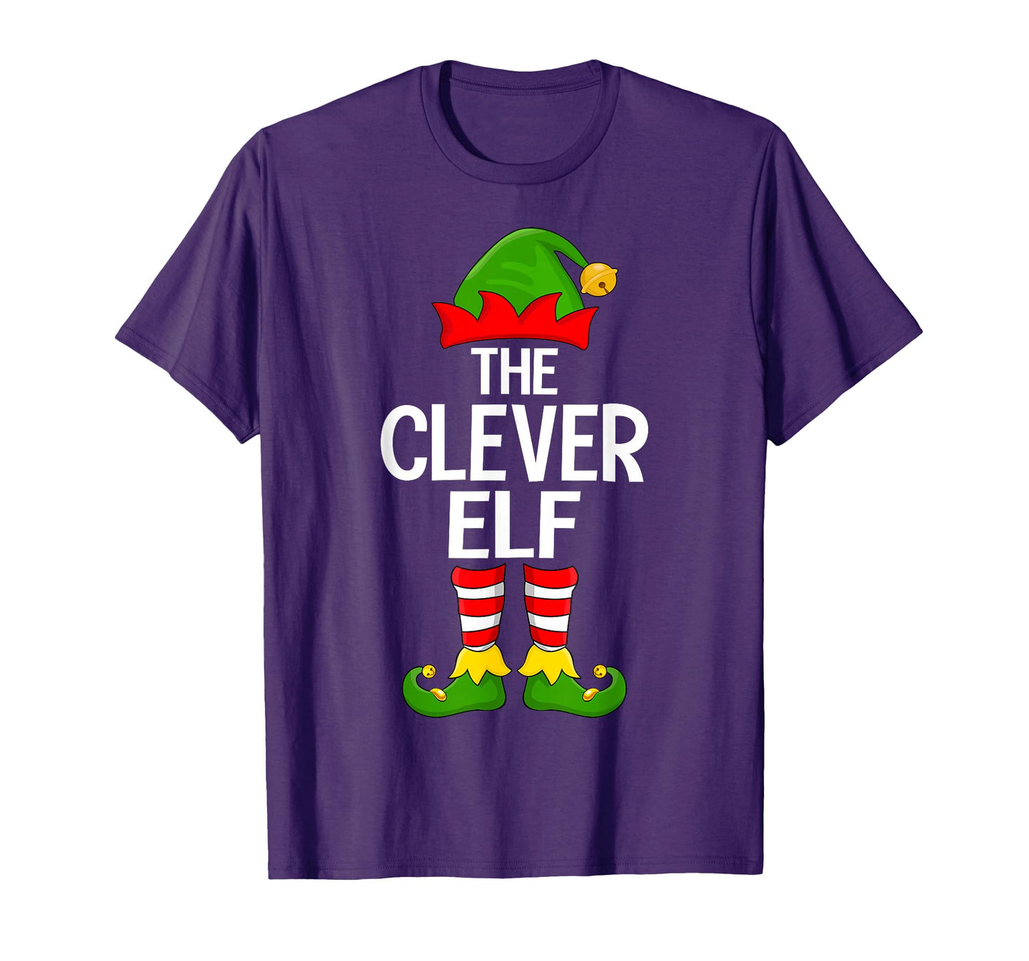 Clever Elf Xmas Matching Family Elf Squad Christmas T-Shirt