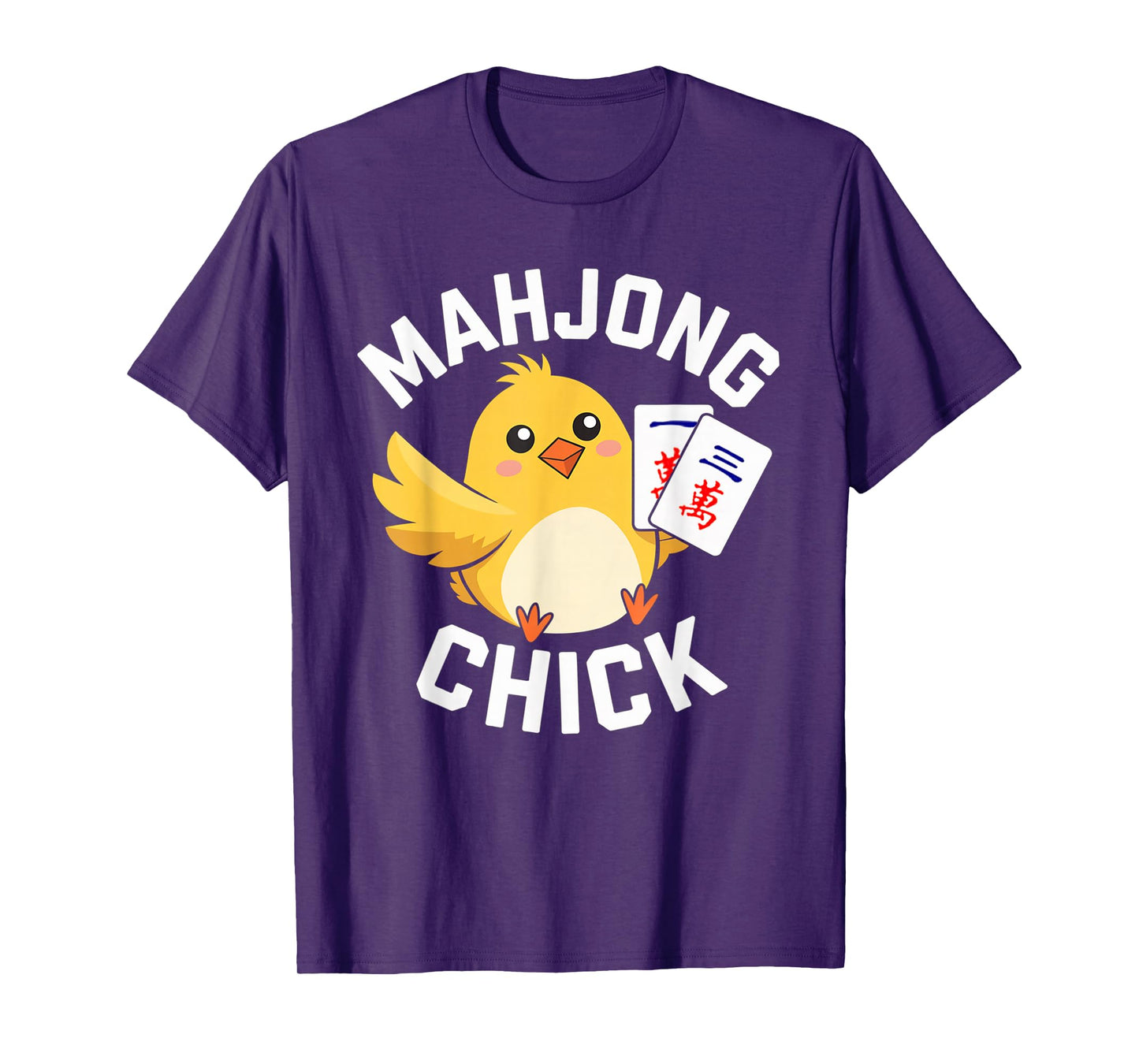 Mahjong Chick Chinese Board Game Player T-Shirt