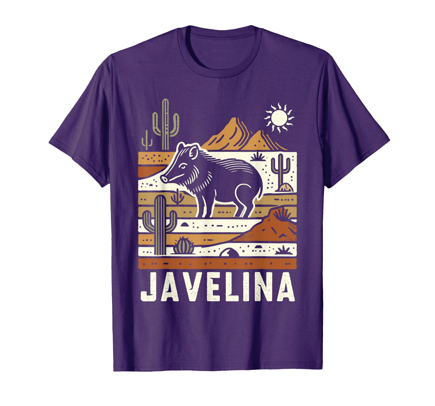 Javelina in Desert Landscape, Javelina T-Shirt
