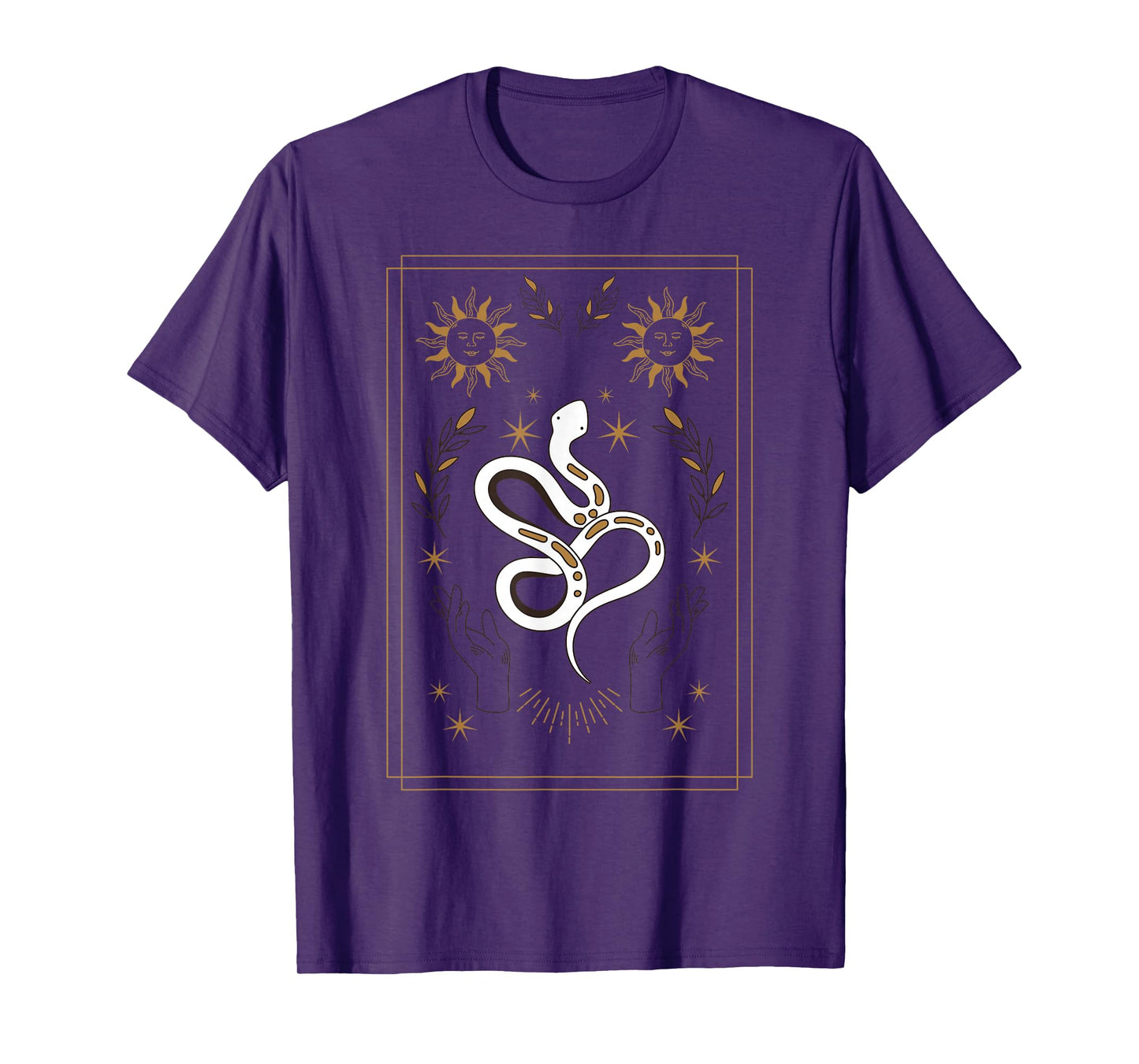 Mystical Snake Art Pagan Symbol Witches Esoteric Style T-Shirt