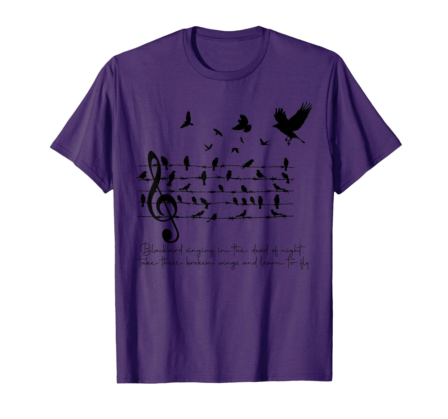 Blackbird Singing In the Dead of Night. T-Shirt