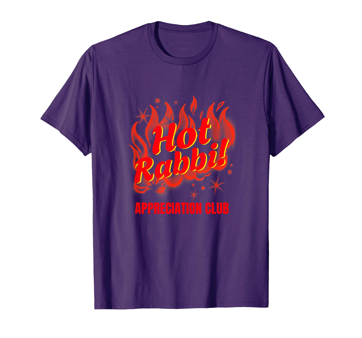 Funny Sexy Temple Hot Rabbi Appreciation Club Flames Jewish T-Shirt