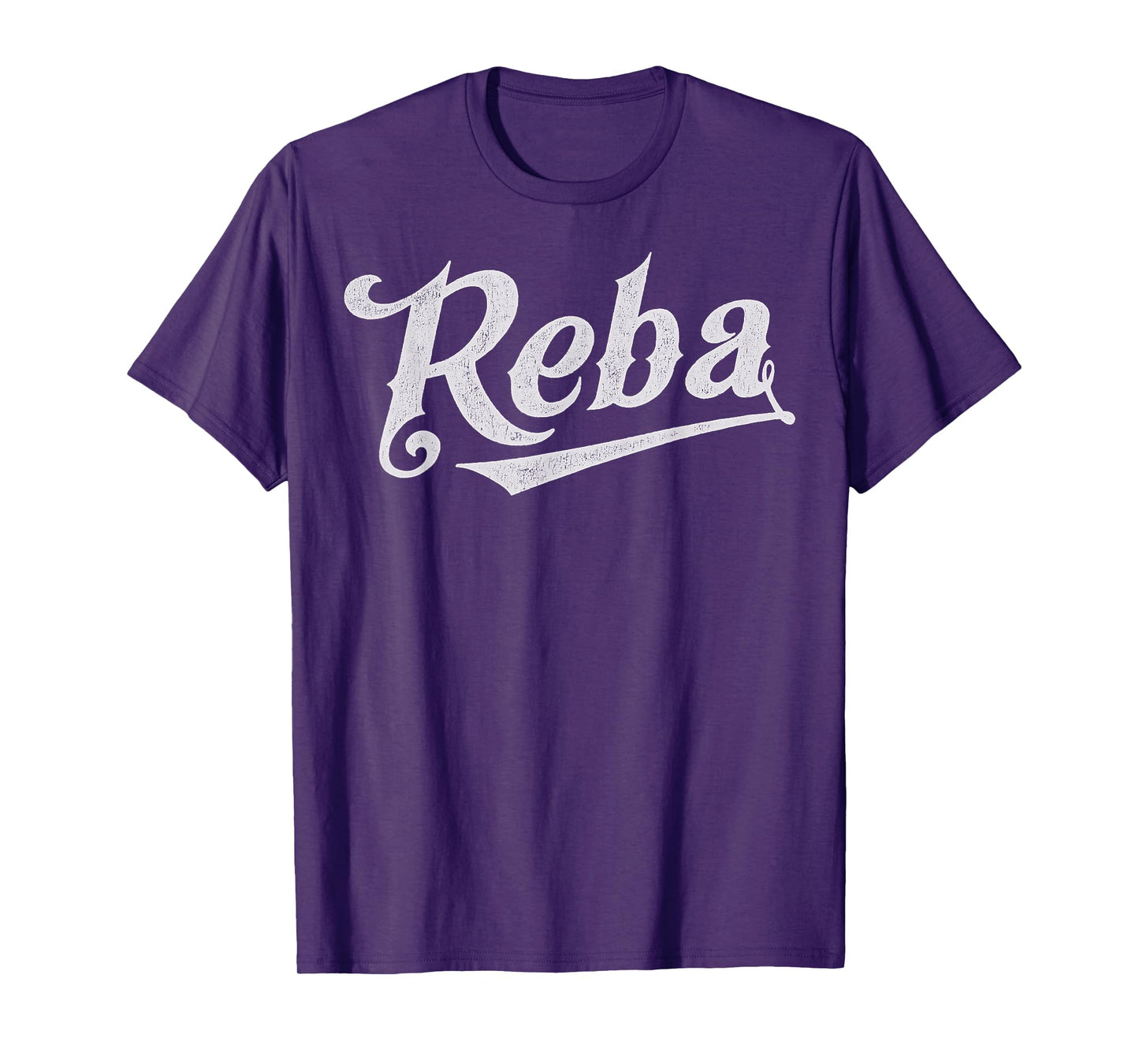 Vintage Reba Name Retro Style 70s 80s First For Men Women T-Shirt