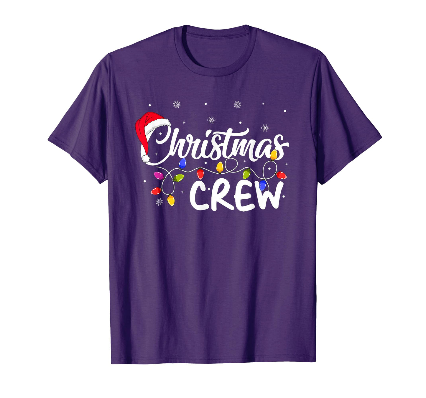 Christmas Crew Matching Family Group Holiday Santa Xmas T-Shirt