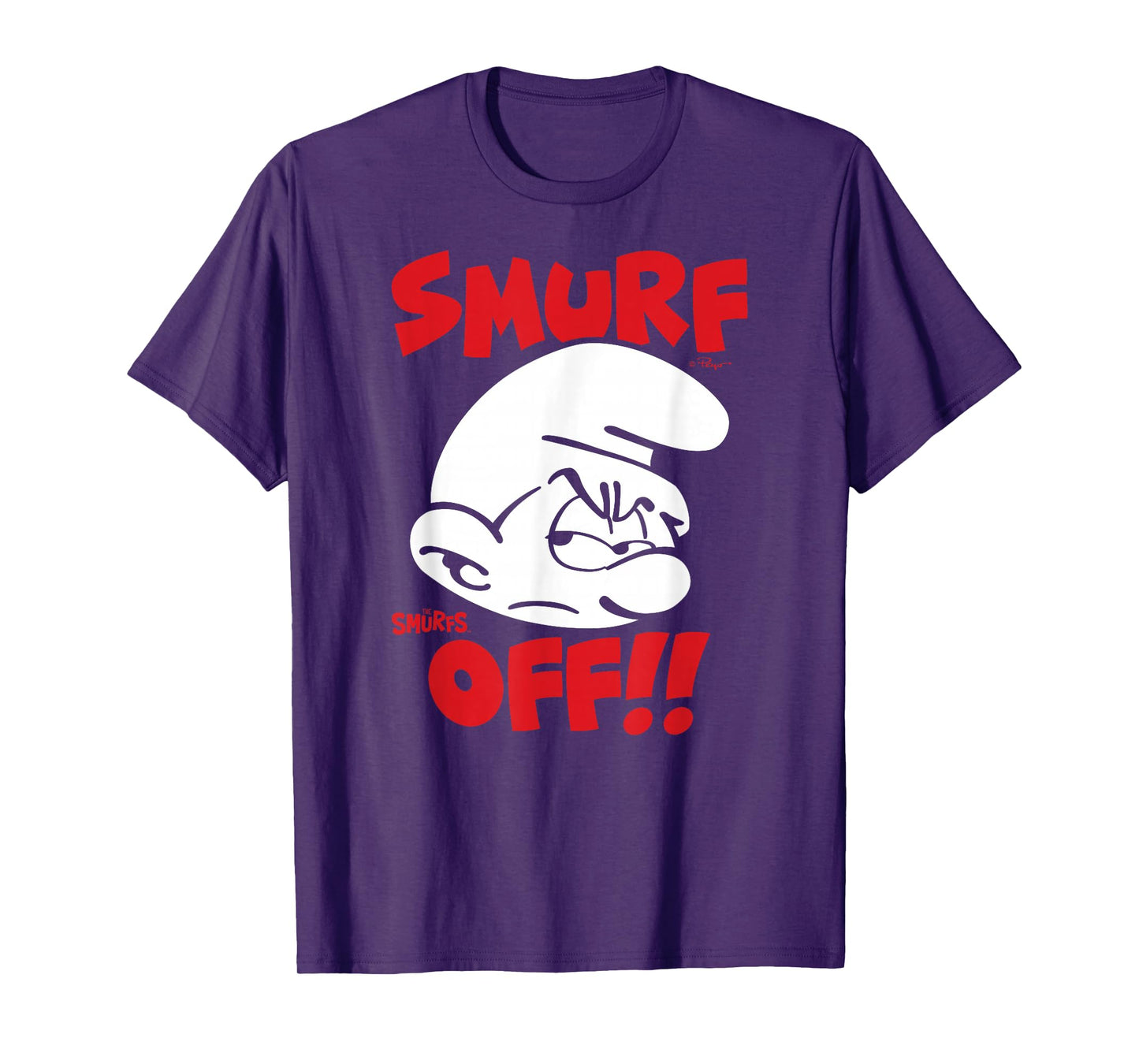 The Smurfs Smurf Off! Grouchy Smurf Retro Cartoon T-Shirt