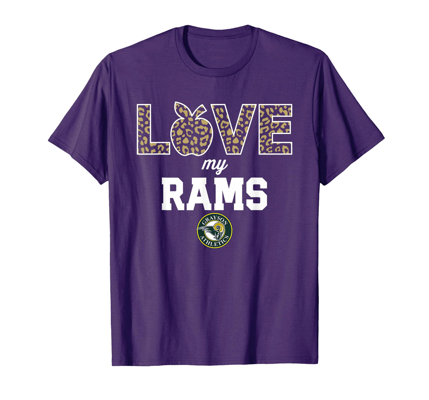 Grayson Rams Logo Love My Team HS T-Shirt