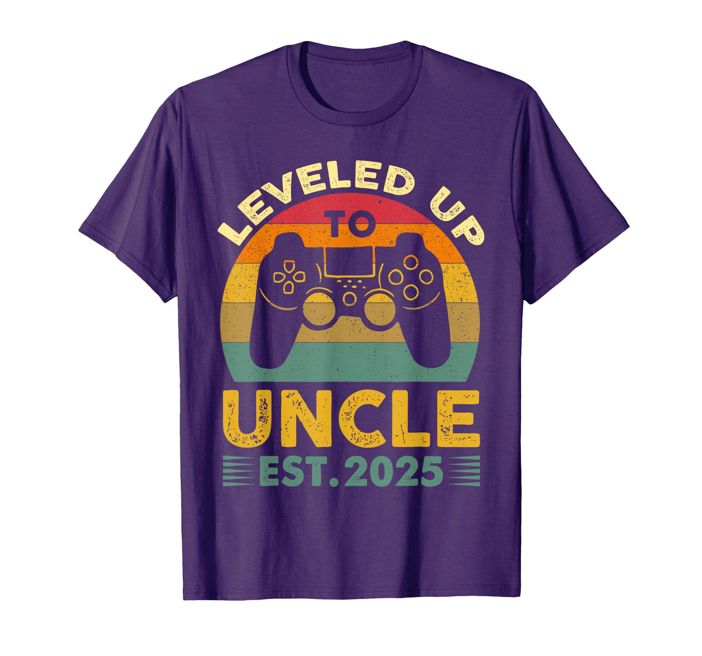 I Leveled Up to Uncle 2025 I'm Going to Be Uncle 2025 Gamer T-Shirt