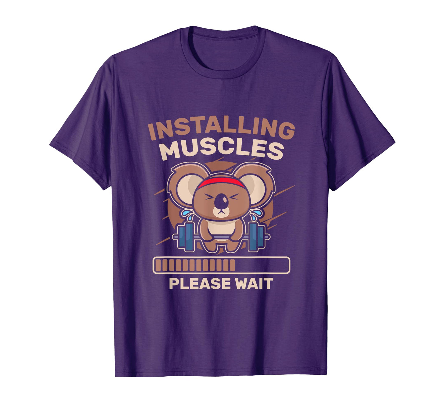 Installing Muscles Funny Gym Workout T-Shirt