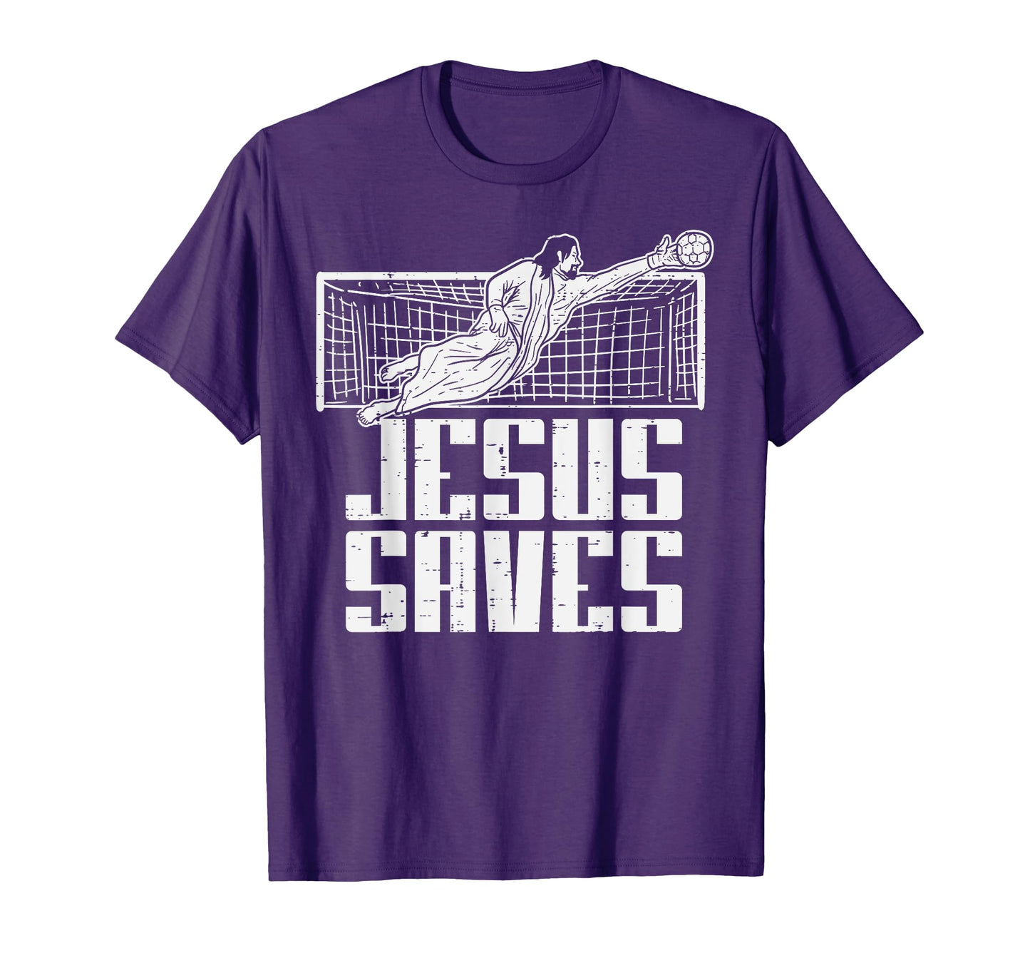 Jesus Saves Soccer Football Christian Goalie Goalkeeper T-Shirt