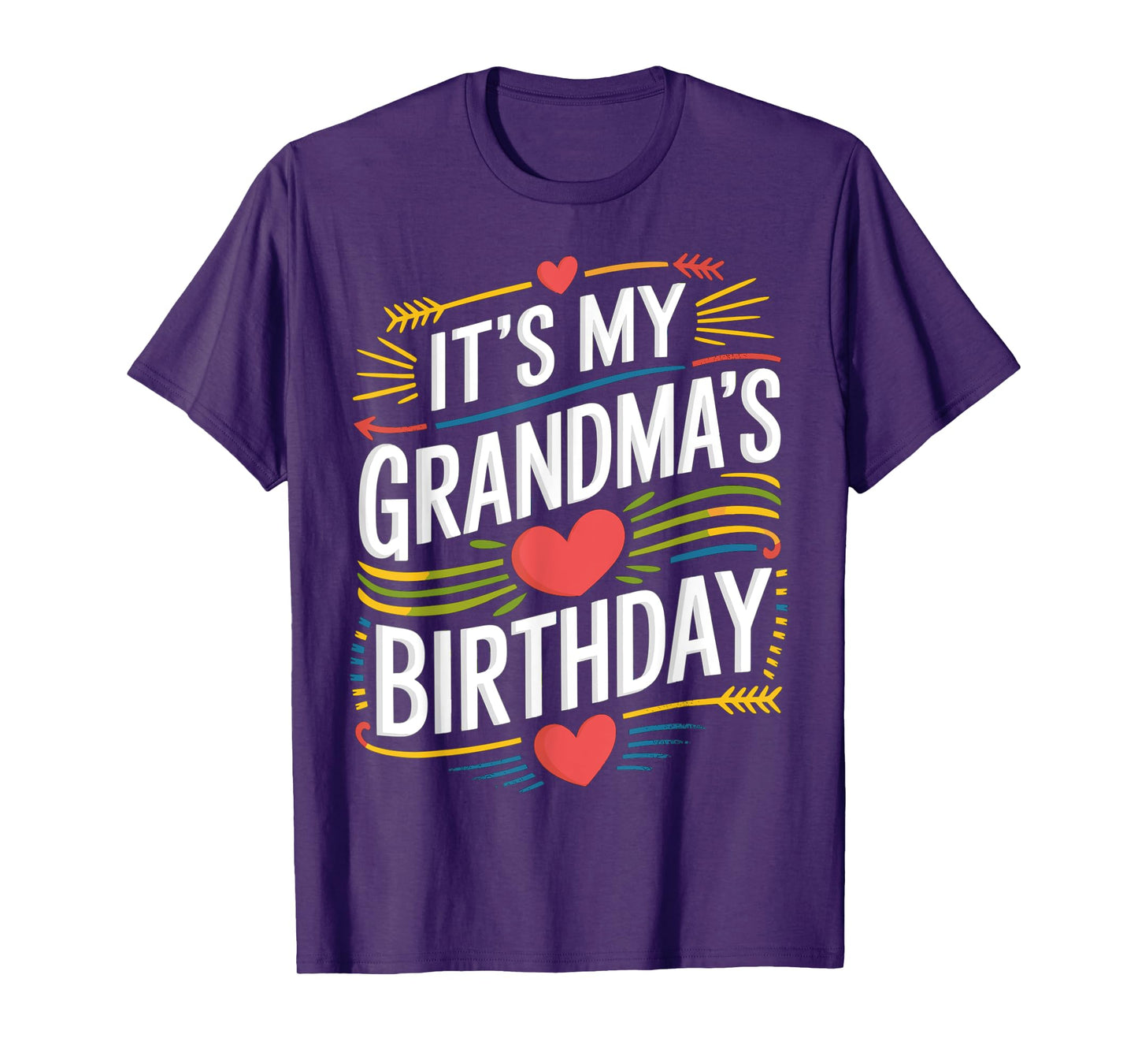 It's My grandma's Birthday Boho Nostalgia Design Women Kids T-Shirt