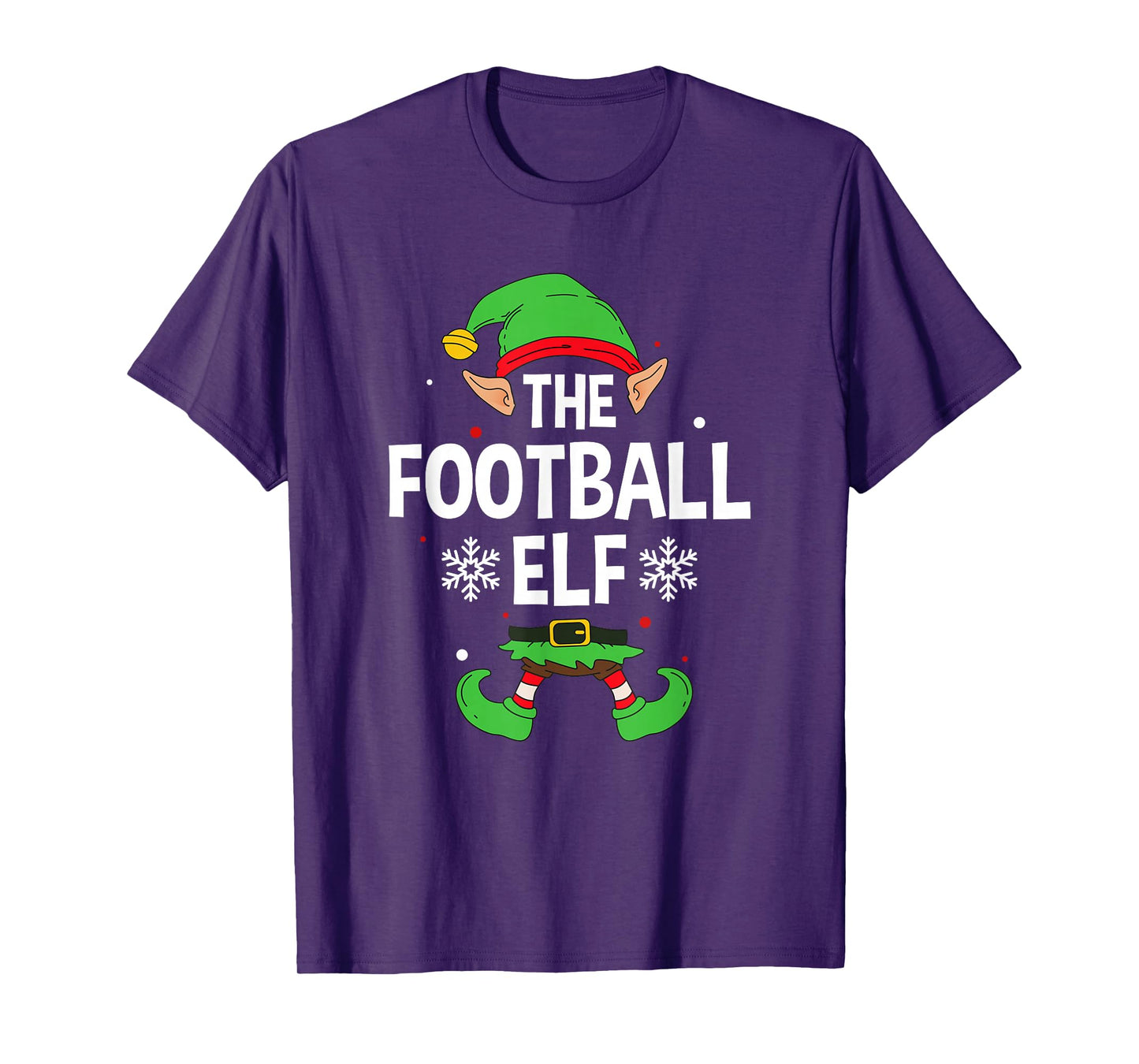 American Football Elf Party Family Group Matching X-Mas T-Shirt