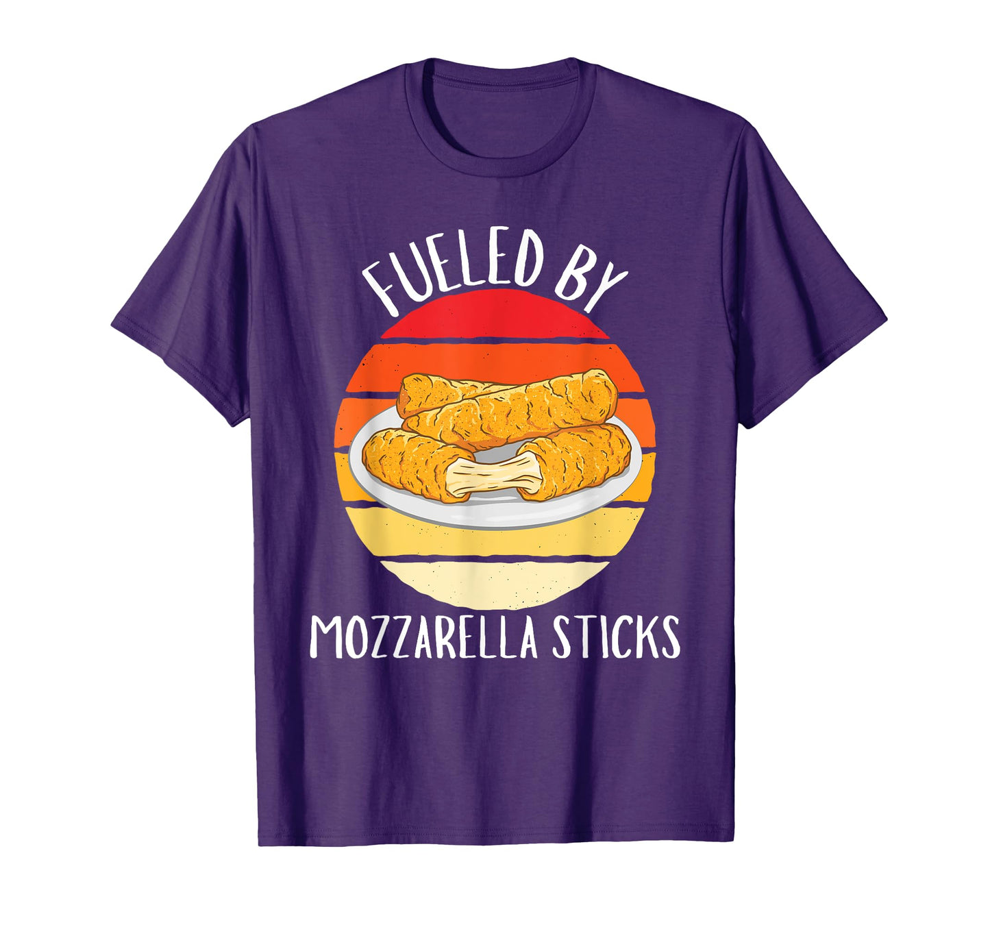 Vintage Fueled By Mozzarella Sticks Food Lover T-Shirt