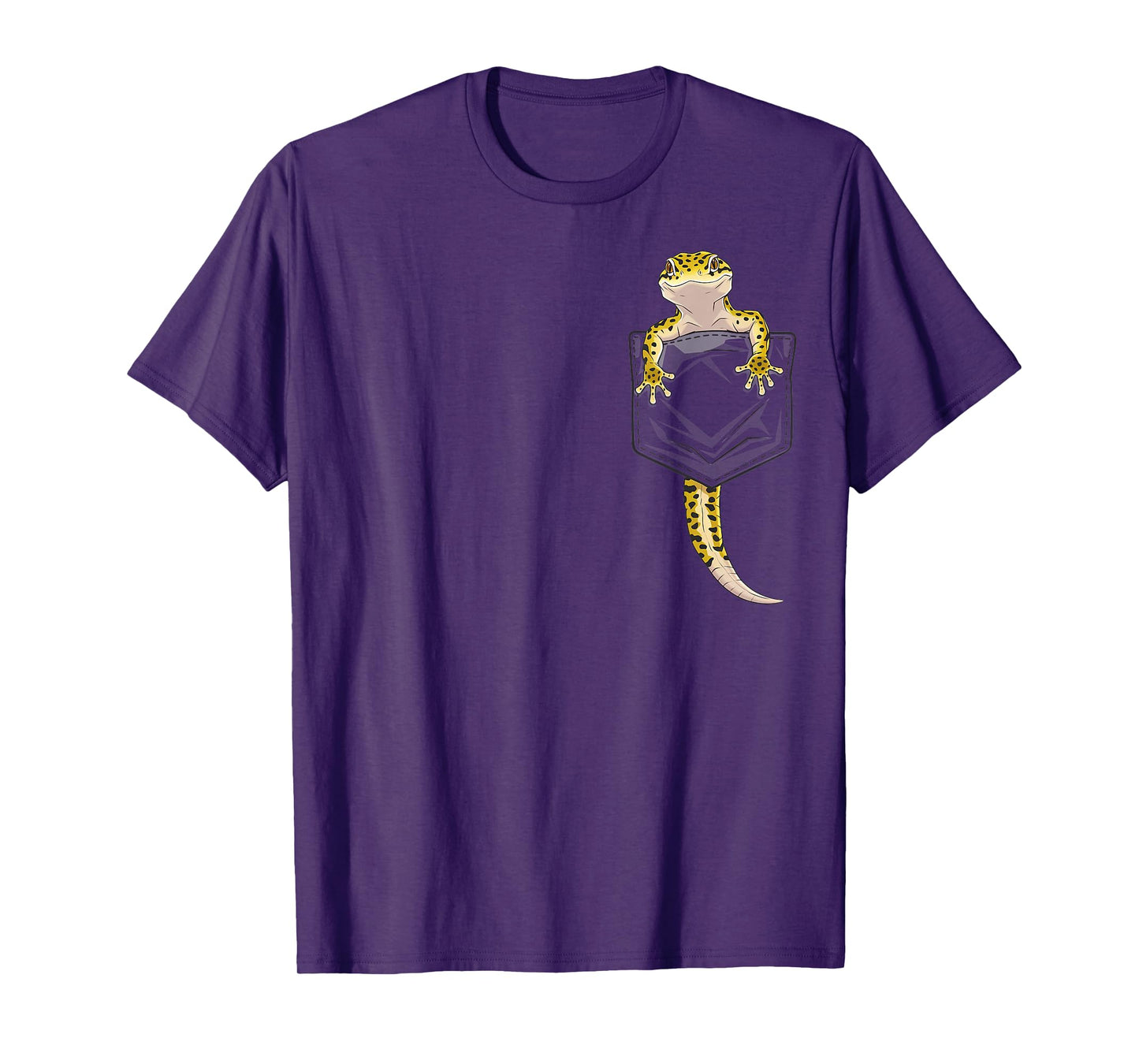 Cute Lizard Reptile Leopard Gecko Pocket Gifts Men Women Kid T-Shirt