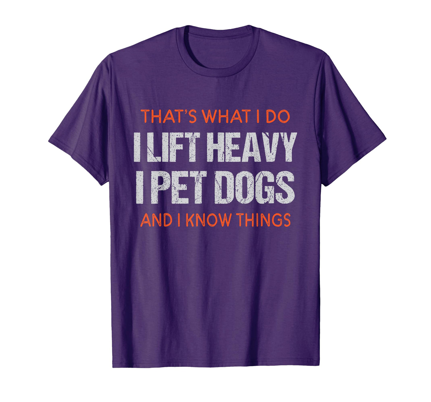 Funny Gym Workout Weightlifting Humor | Lift Heavy Pet Dogs T-Shirt