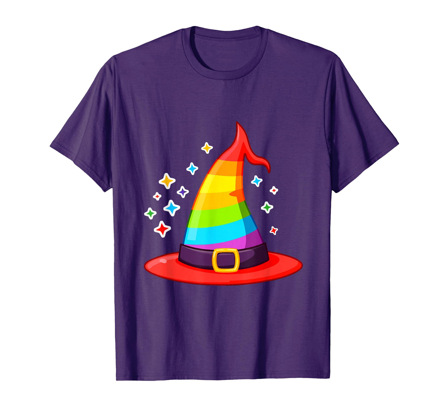 Rainbow Witch Hat LGBTQ Halloween T-Shirt