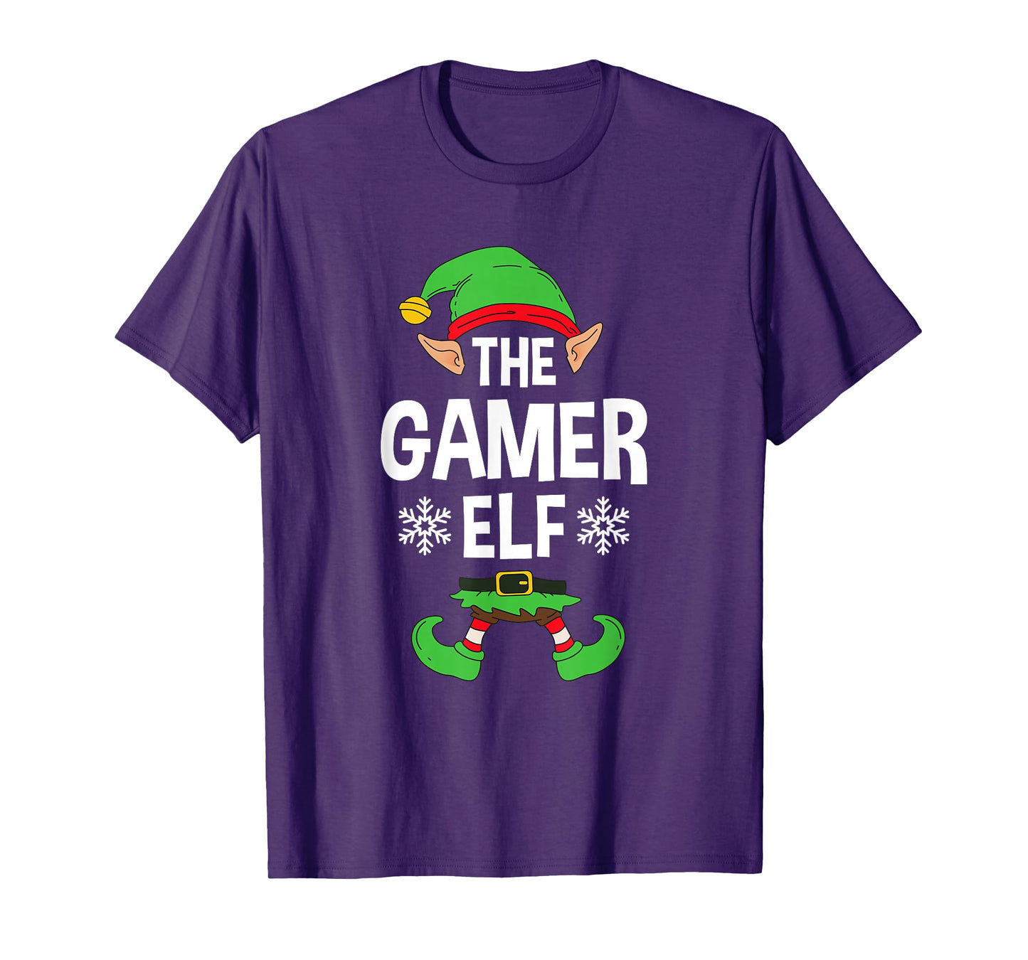 The Gamer Elf Party Family Group Matching X-Mas Gaming Quote T-Shirt
