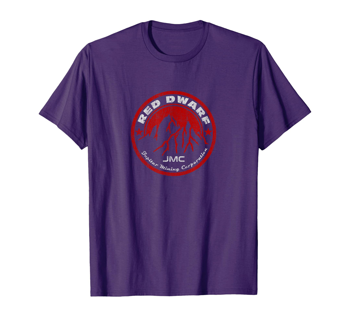 Red Dwarf - Jupiter Mining Corporation - JMC - Distressed T-Shirt