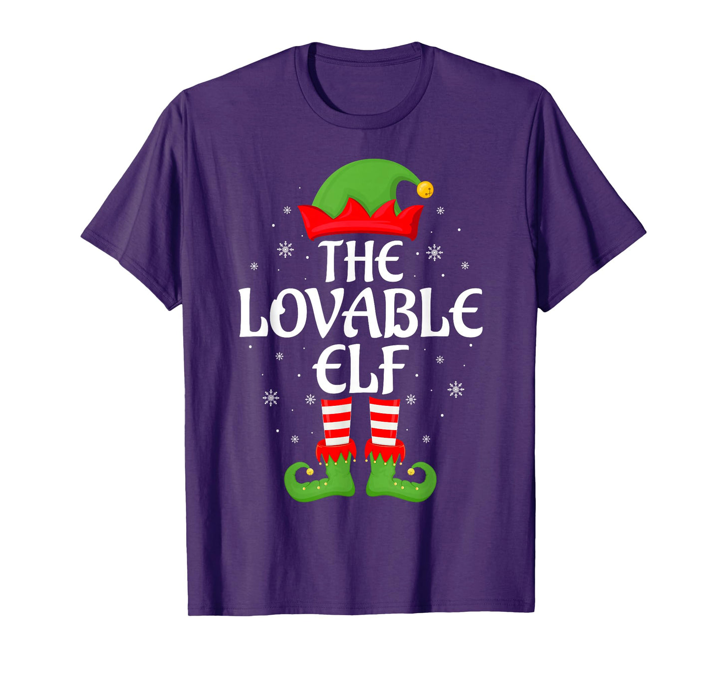 Lovable Elf Xmas Family Matching Elf Squad Christmas T-Shirt