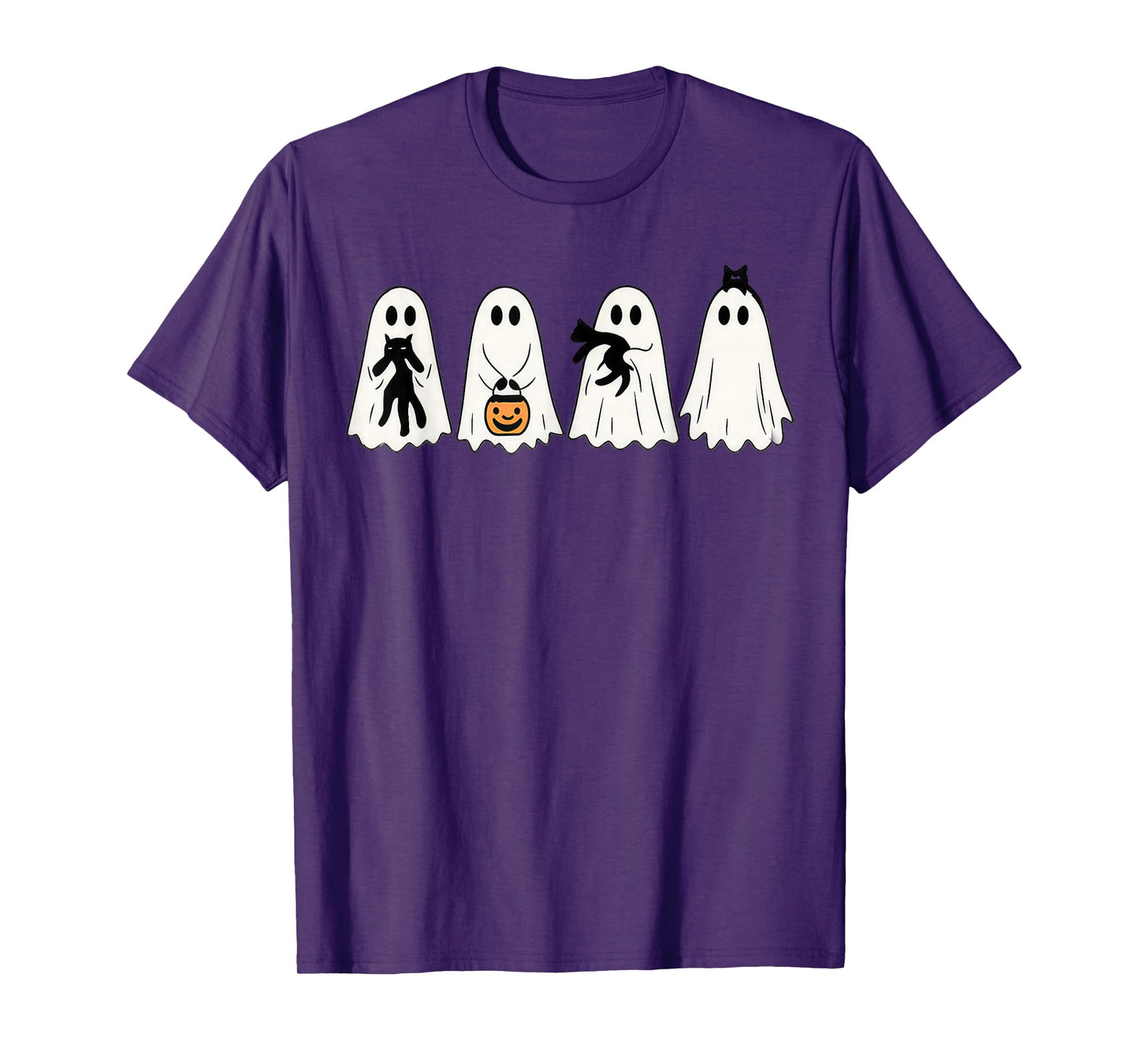 Cute Funny Wizard Cat Ghost Weird Kitten Cat Meme Halloween T-Shirt