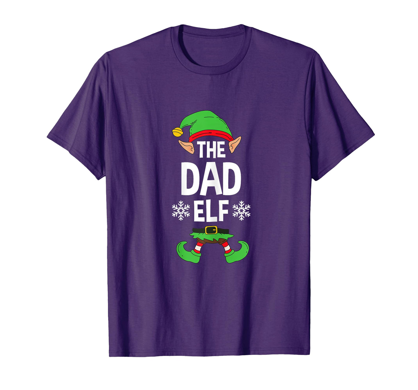 The Dad Elf Party Family Group Matching X-Mas Father Saying T-Shirt