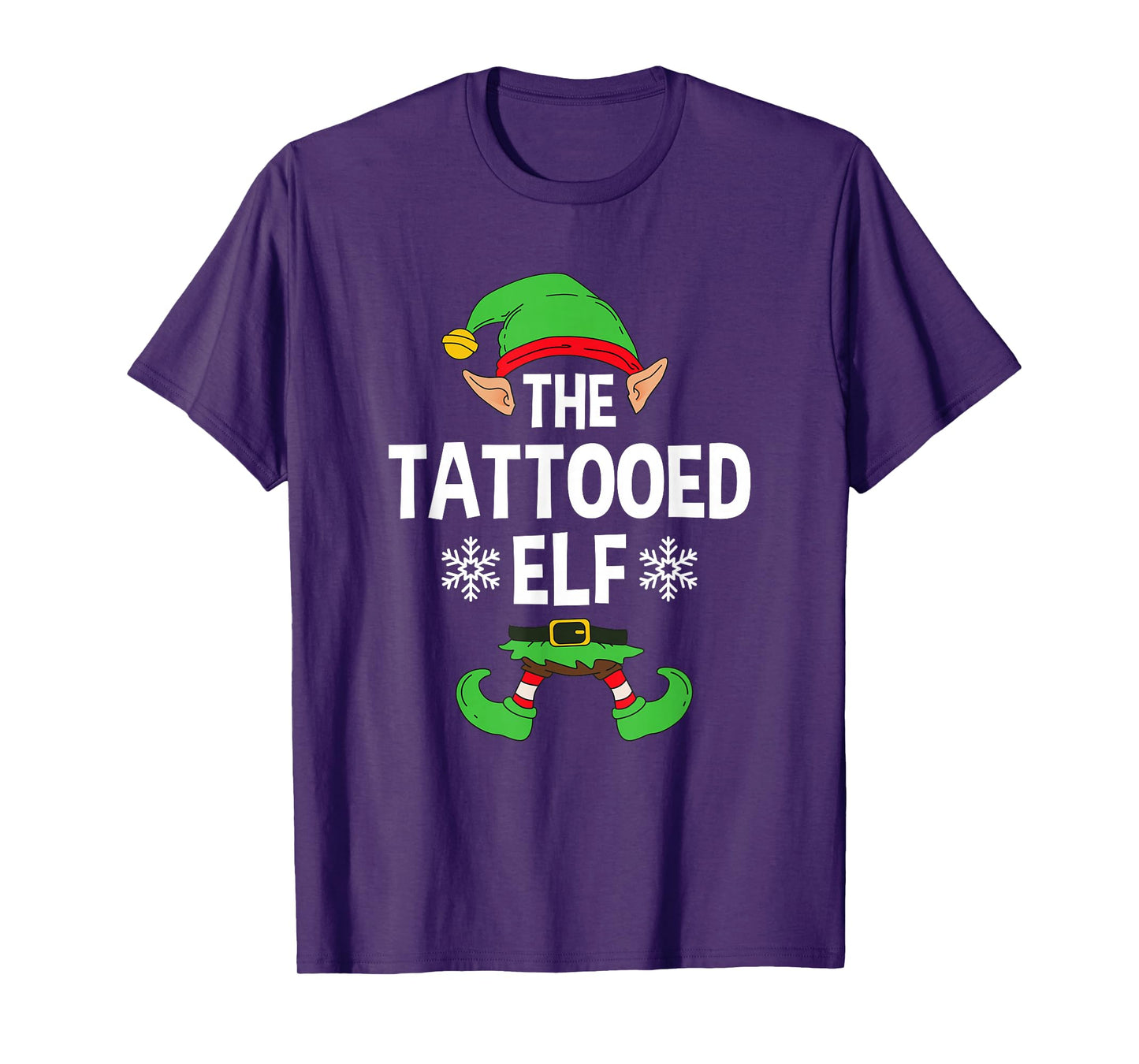 The Tattooed Elf Party Family Group Matching X-Mas Tattoo T-Shirt