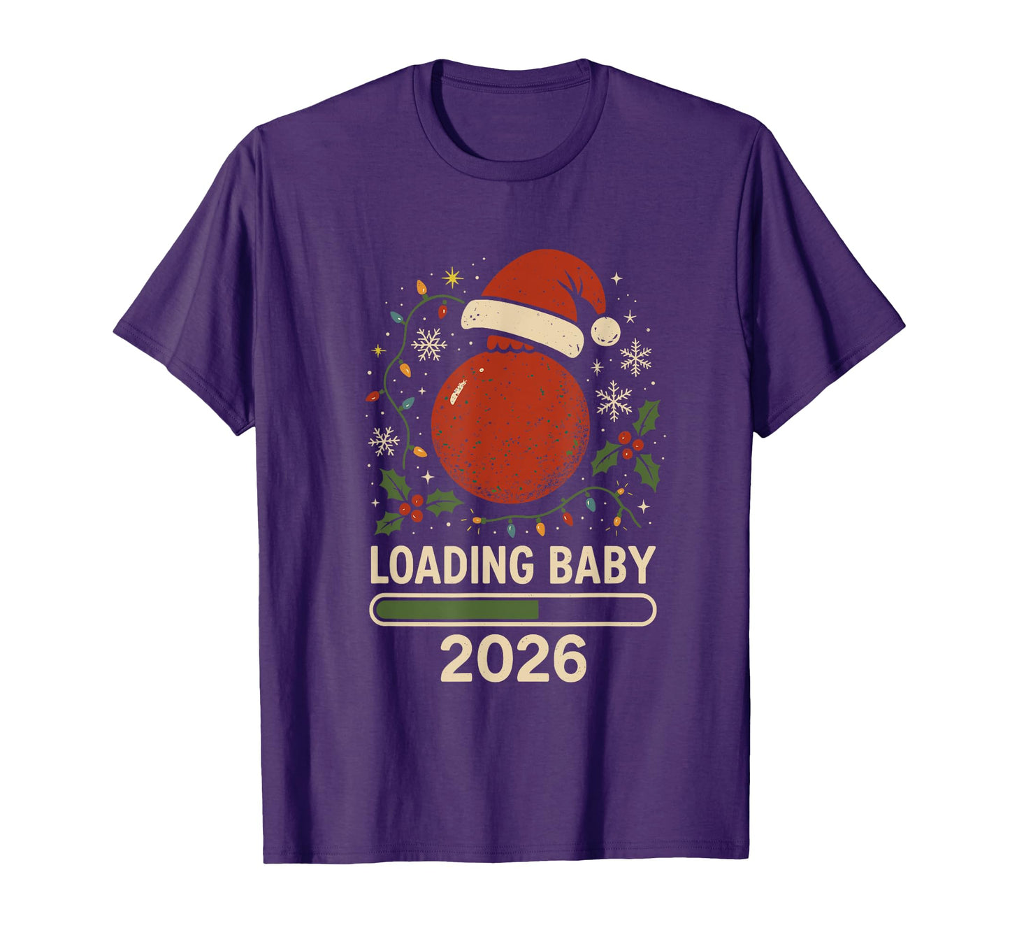 Christmas Baby Loading 2026 Ornament Design T-Shirt