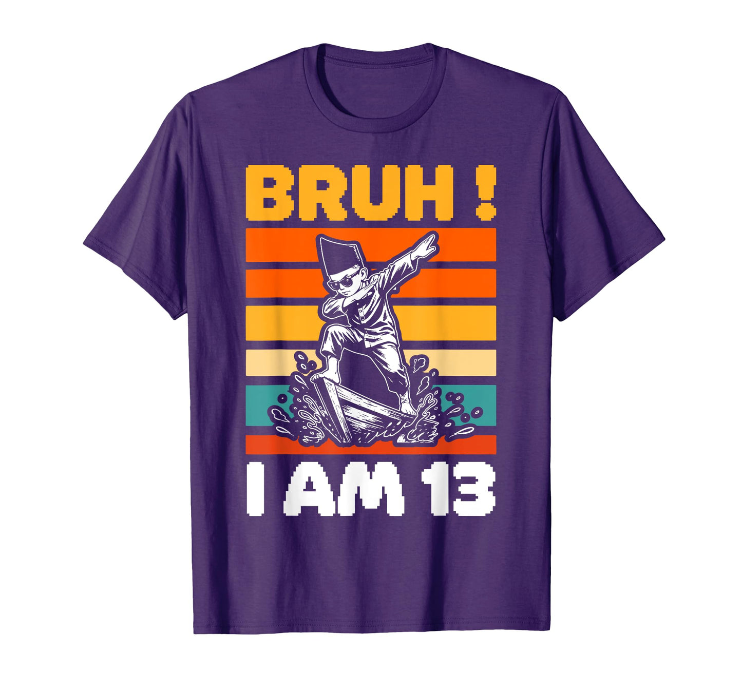 Aura Farming Boy 13 Years Old 13th Birthday Bruh I'm 13 T-Shirt