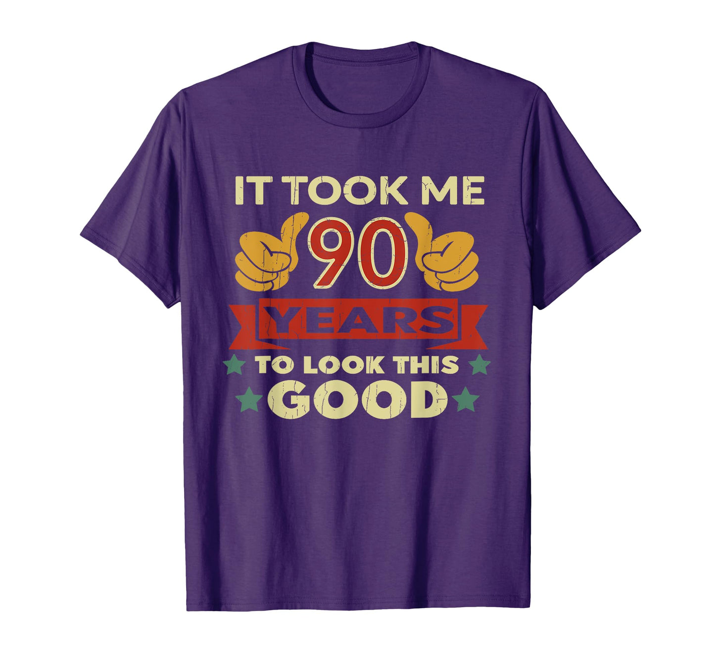 It Took Me 90 Years Vintage 90th Birthday T-Shirt