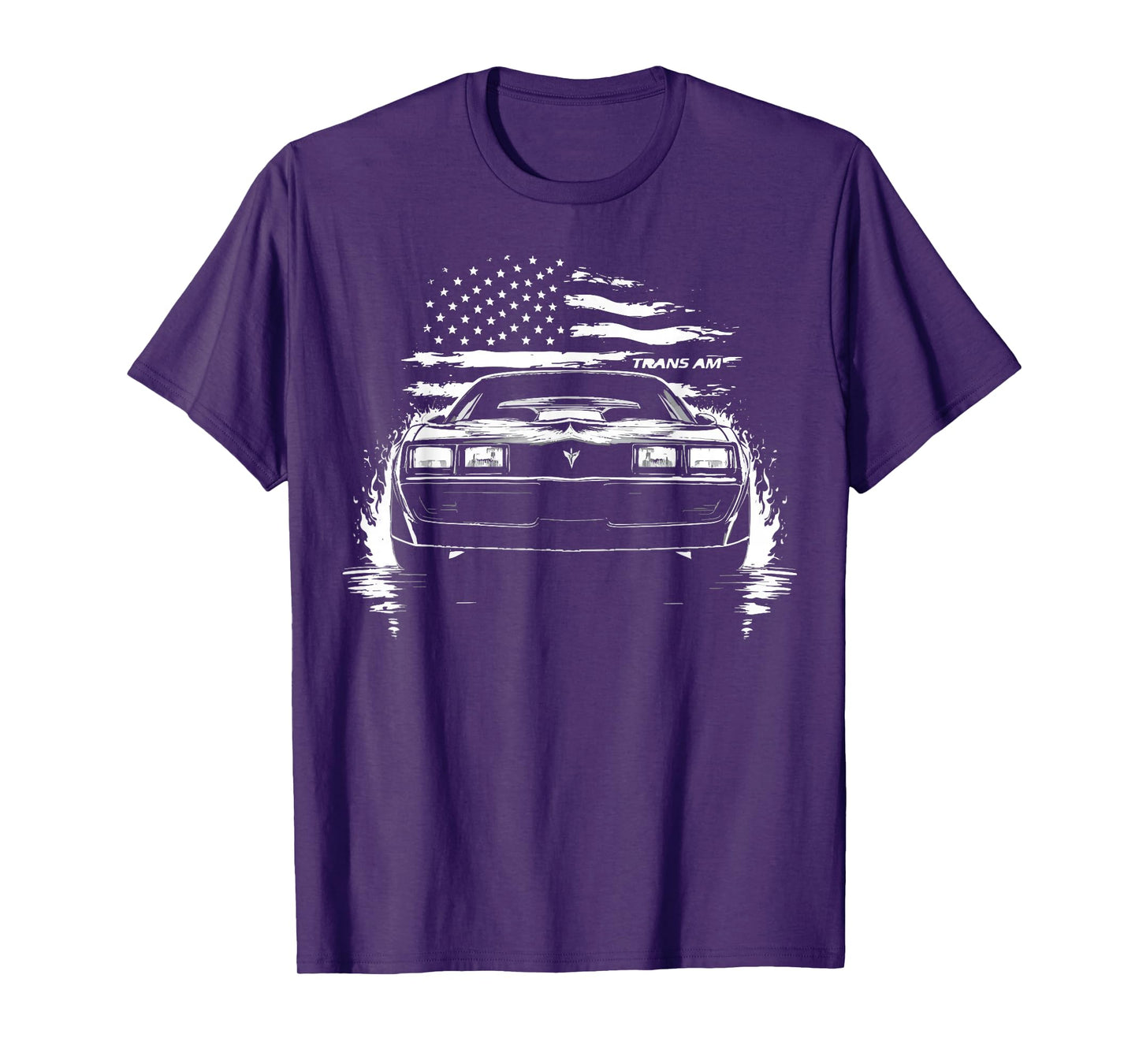 1982 Trans Am Muscle Car Patriotic Flag USA 1980's Trans Am T-Shirt