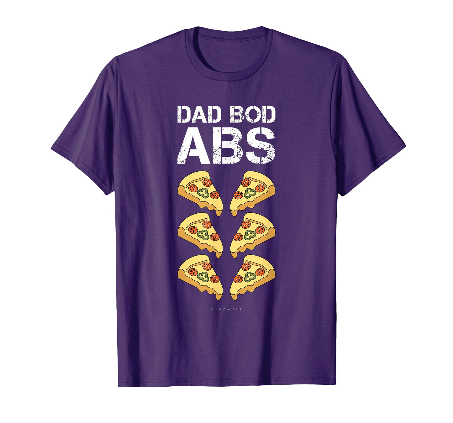 Mens Dad Bod ABS TShirt. Funny Pizza Six Pack Daddy Gym Gift Tee