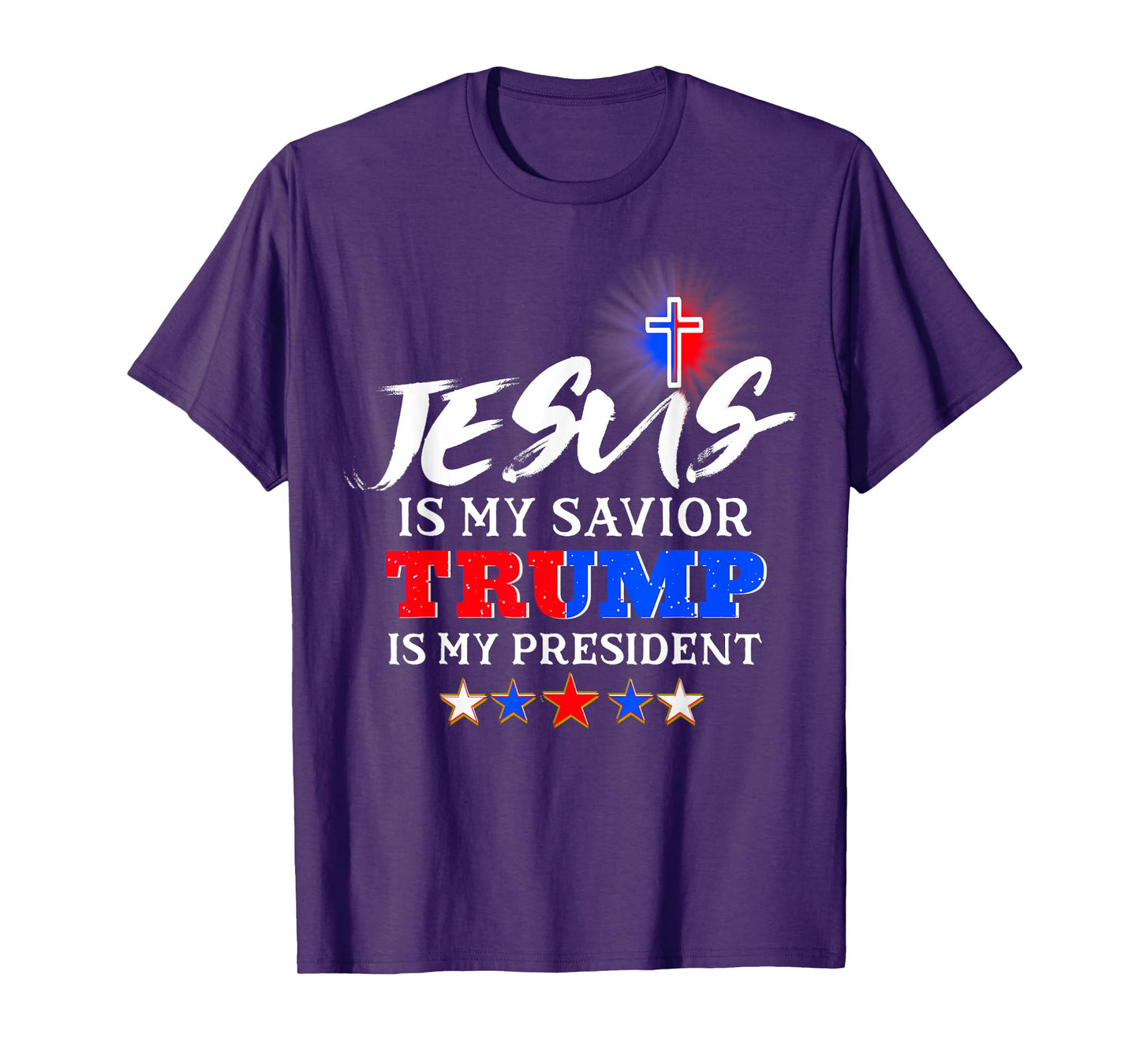 Jesus is My Savior Trump is My President Christian T-Shirt