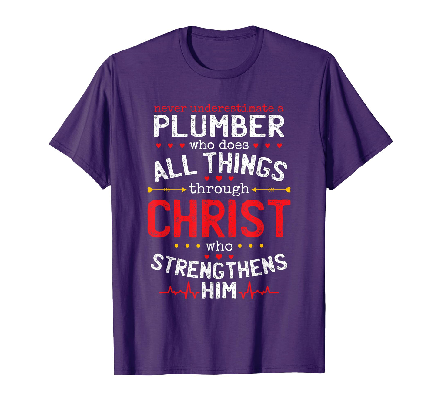 Christian Plumber And Christianity Plumbing Fitter T-Shirt