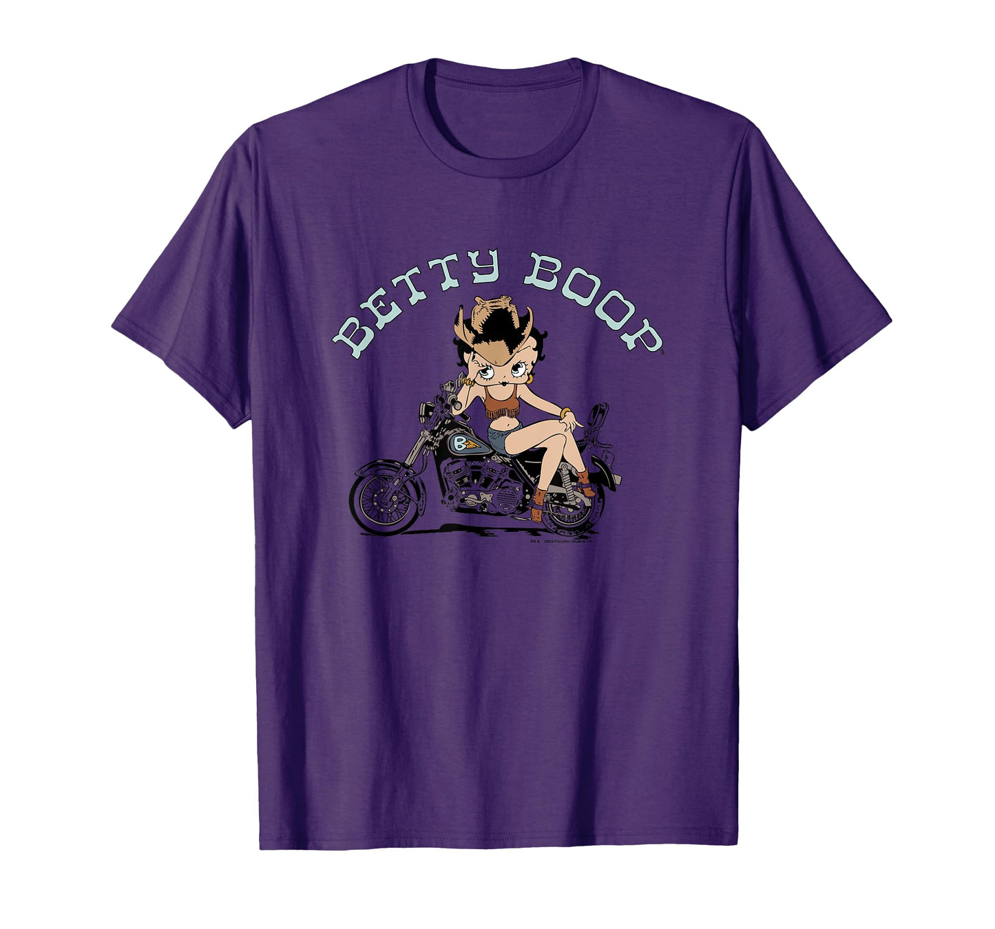 Betty Boop Western Sassy Vintage Biker Betty T-Shirt