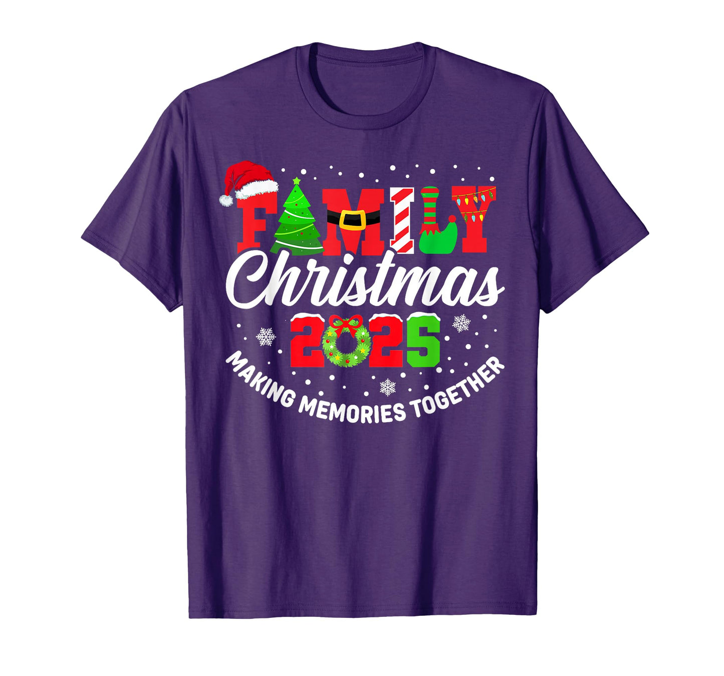 Family Christmas 2025 Matching Tee Xmas Santa Pjs Pajamas T-Shirt