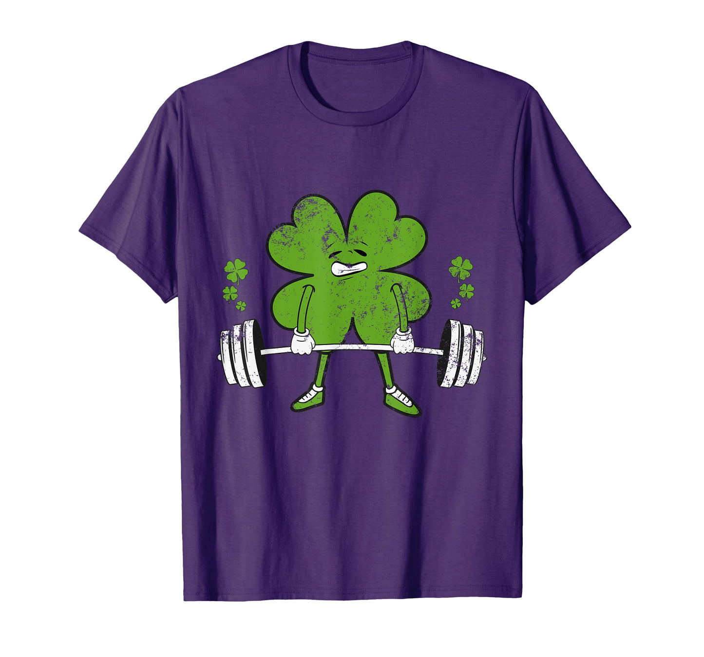 Lifting Shamrock St Patricks Day Fitness Gym Workout women T-Shirt