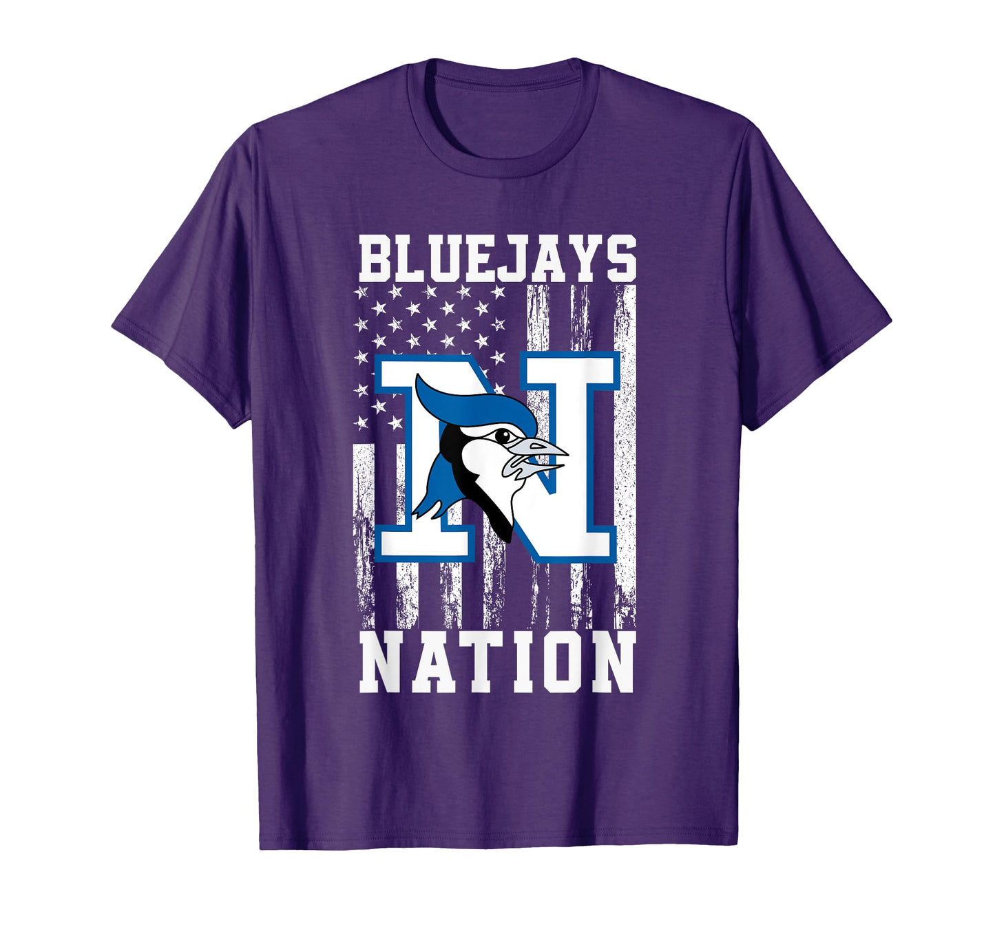 Needville Bluejays Logo Nation HS T-Shirt