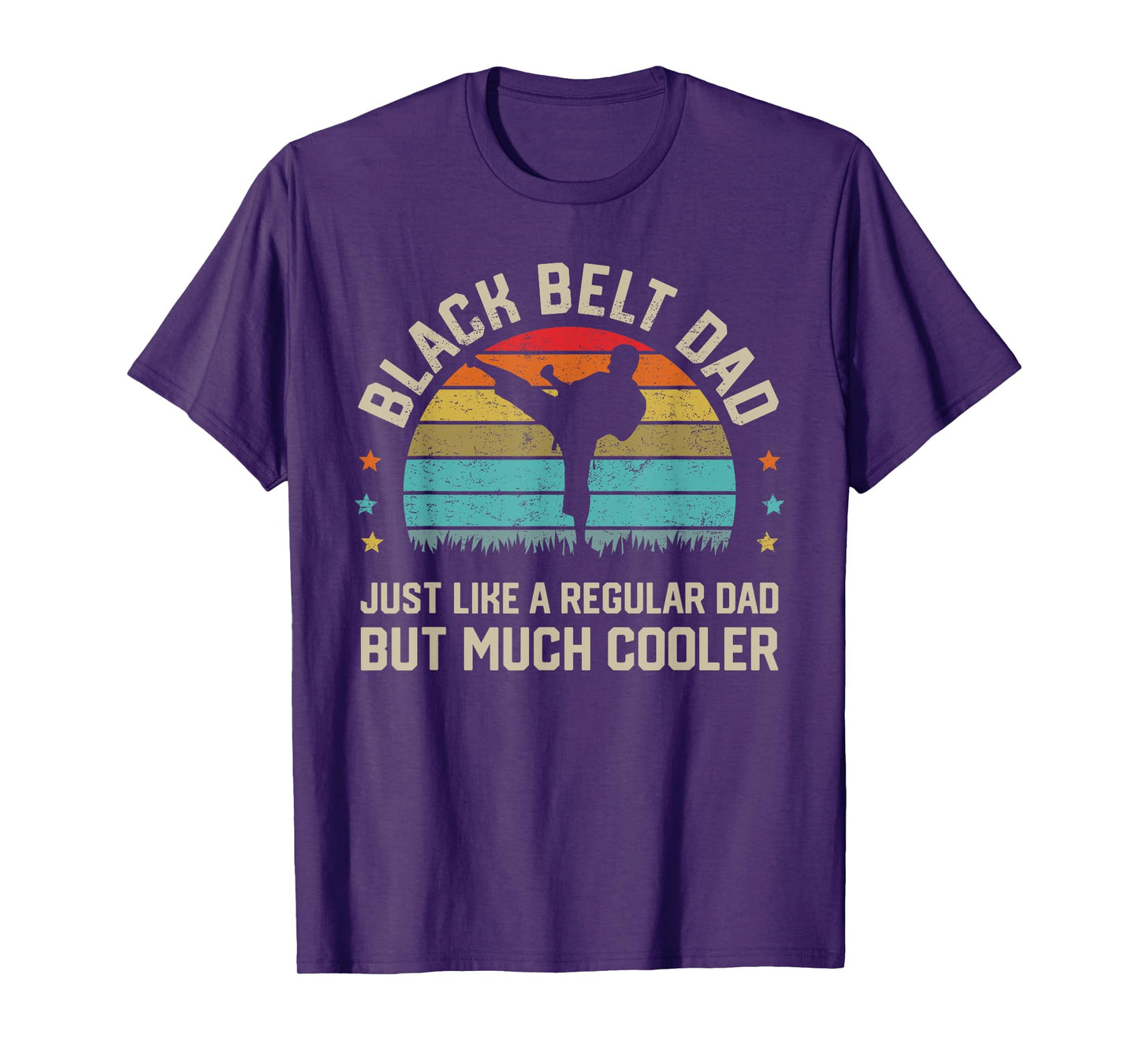 Black Belt Dad Karate Jiu Jitsu Taekwondo Martial Arts Gifts T-Shirt
