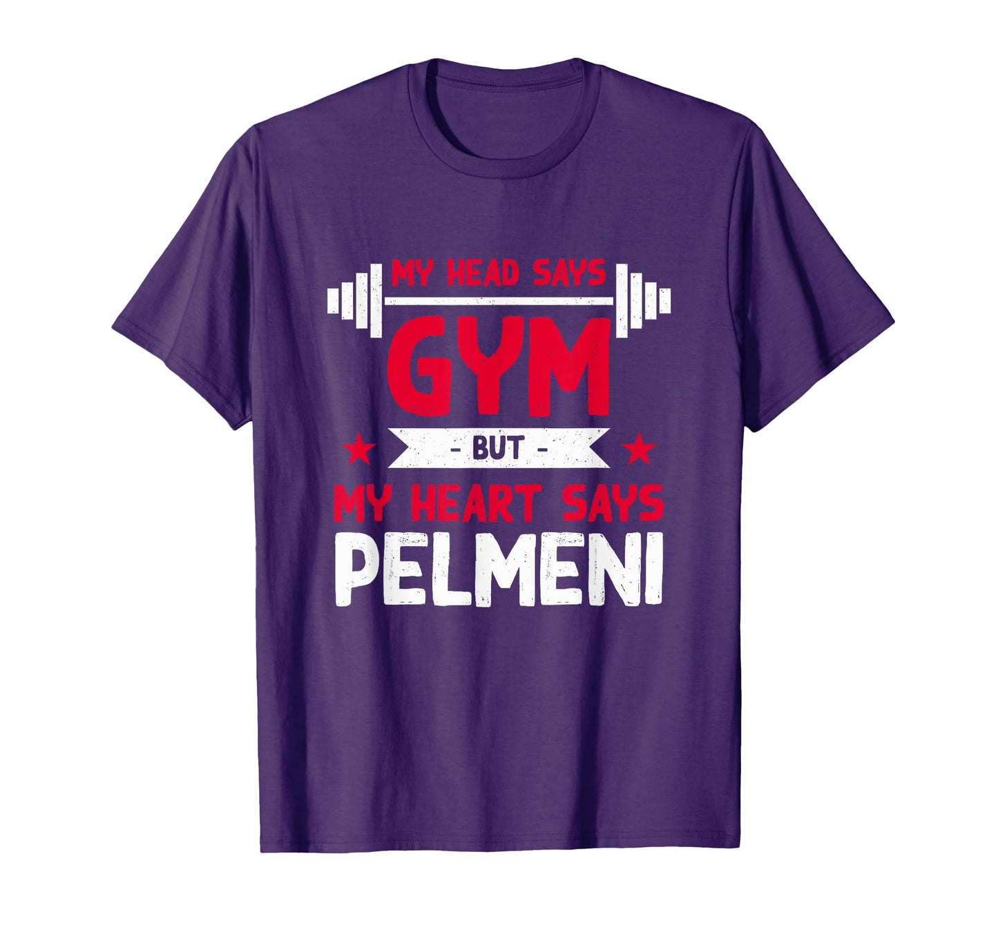 My Heart Says Pelmeni Funny Workout Humor Gym T-Shirt