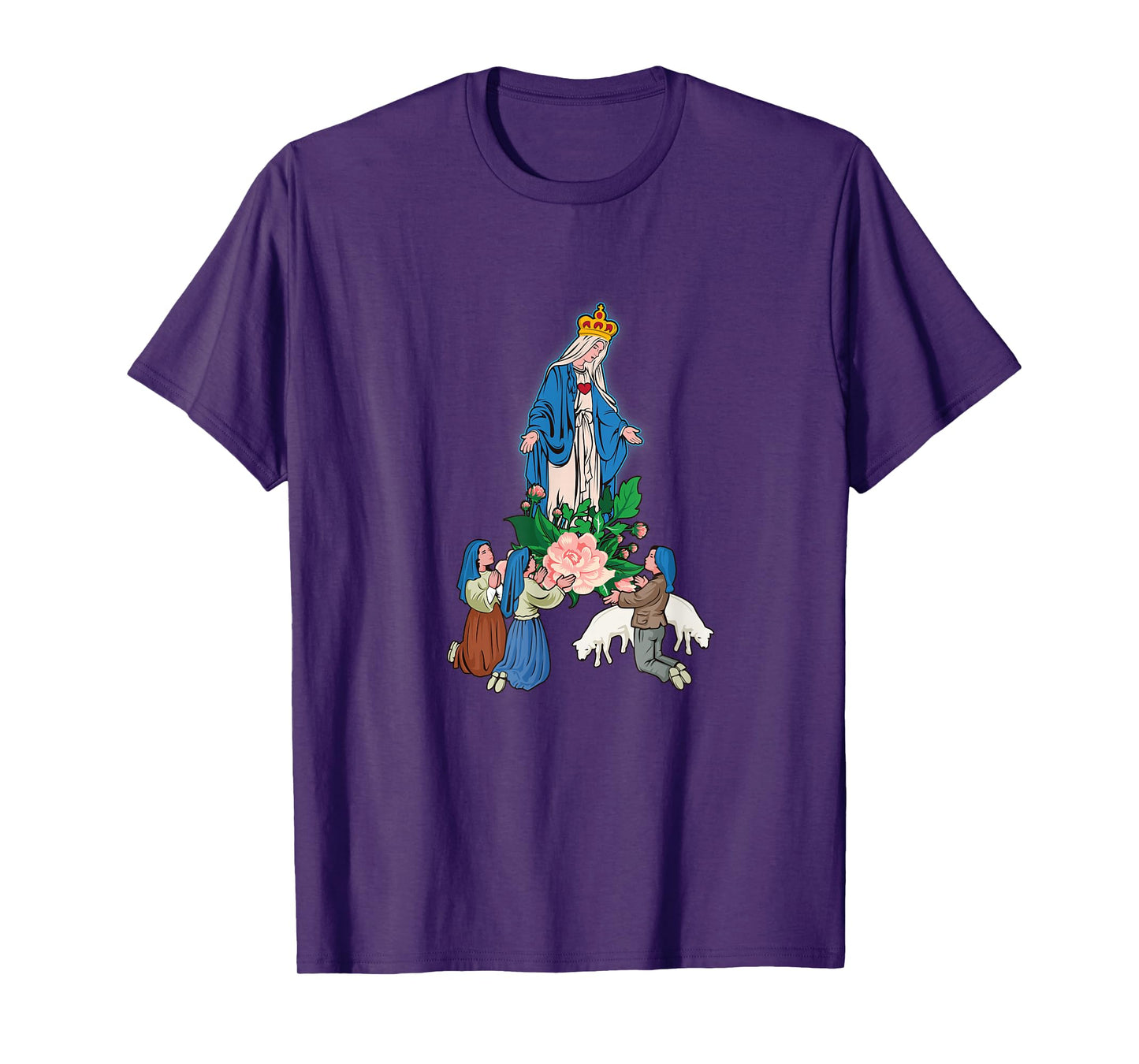 Our Lady of Fatima And The Little Shepherds T-Shirt