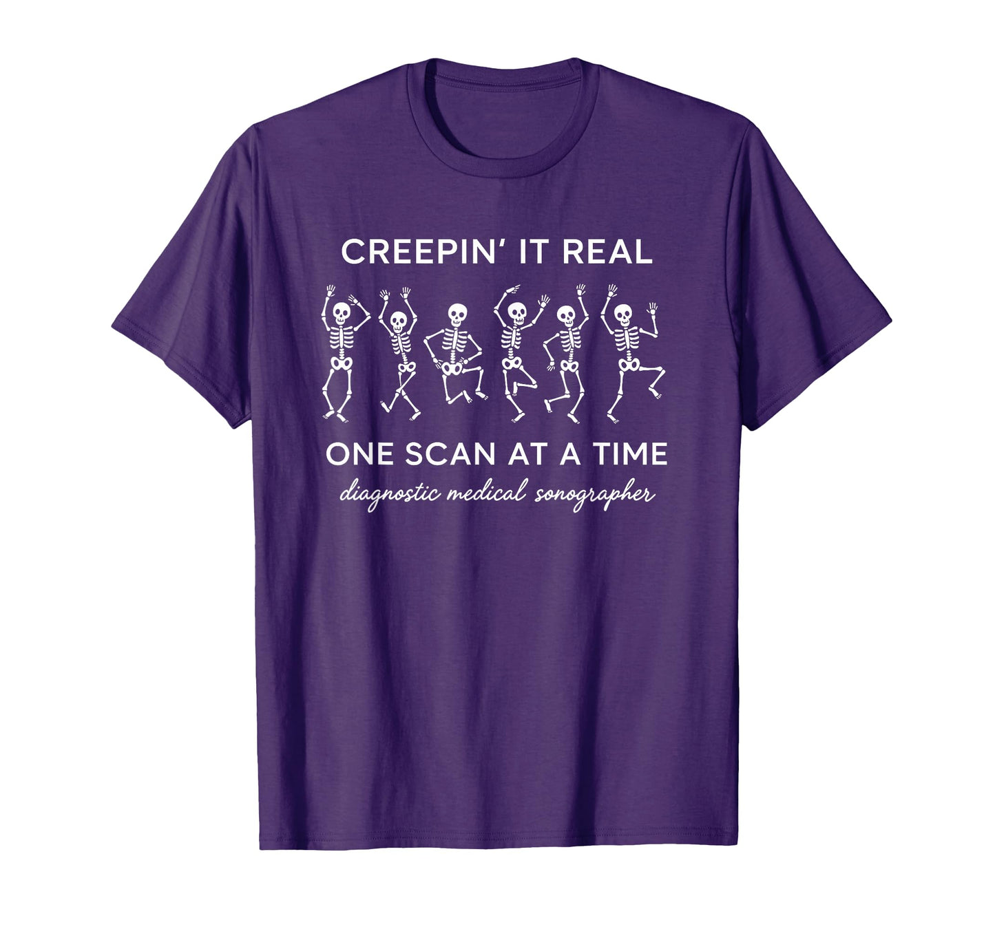 Creepin' It Real One Scan at A Time, Sonographer Halloween T-Shirt