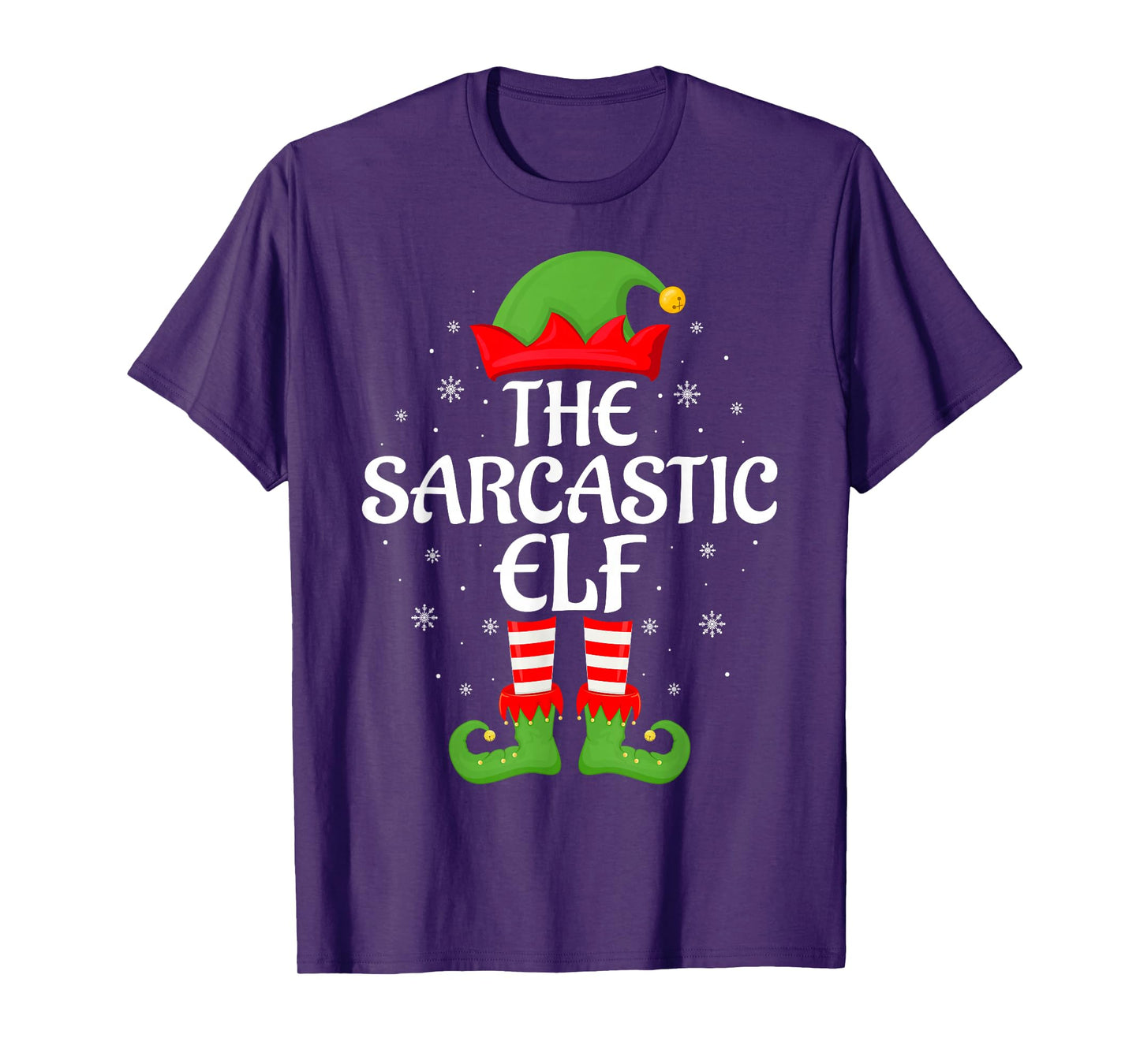 Sarcastic Elf Xmas Family Matching Elf Squad Christmas T-Shirt