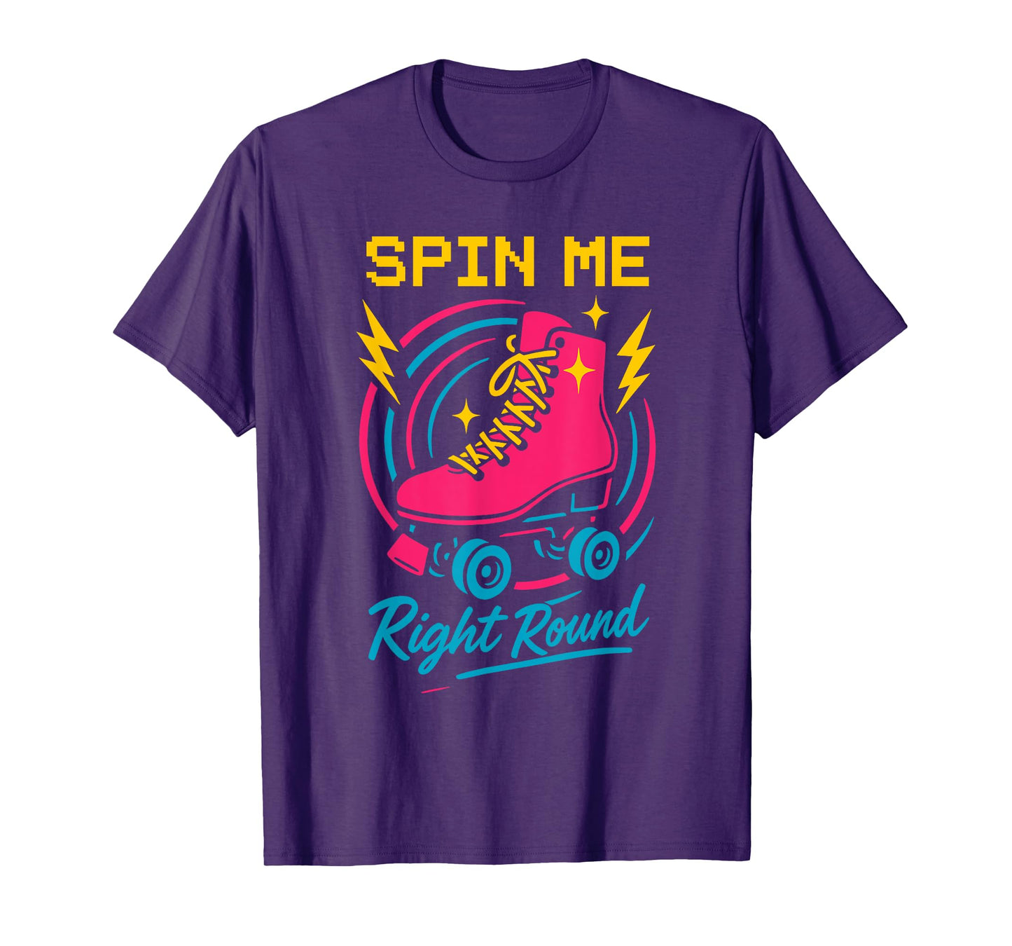 Roller Rink Crew Retro Skate Disco Vibes Rink Life Skating T-Shirt
