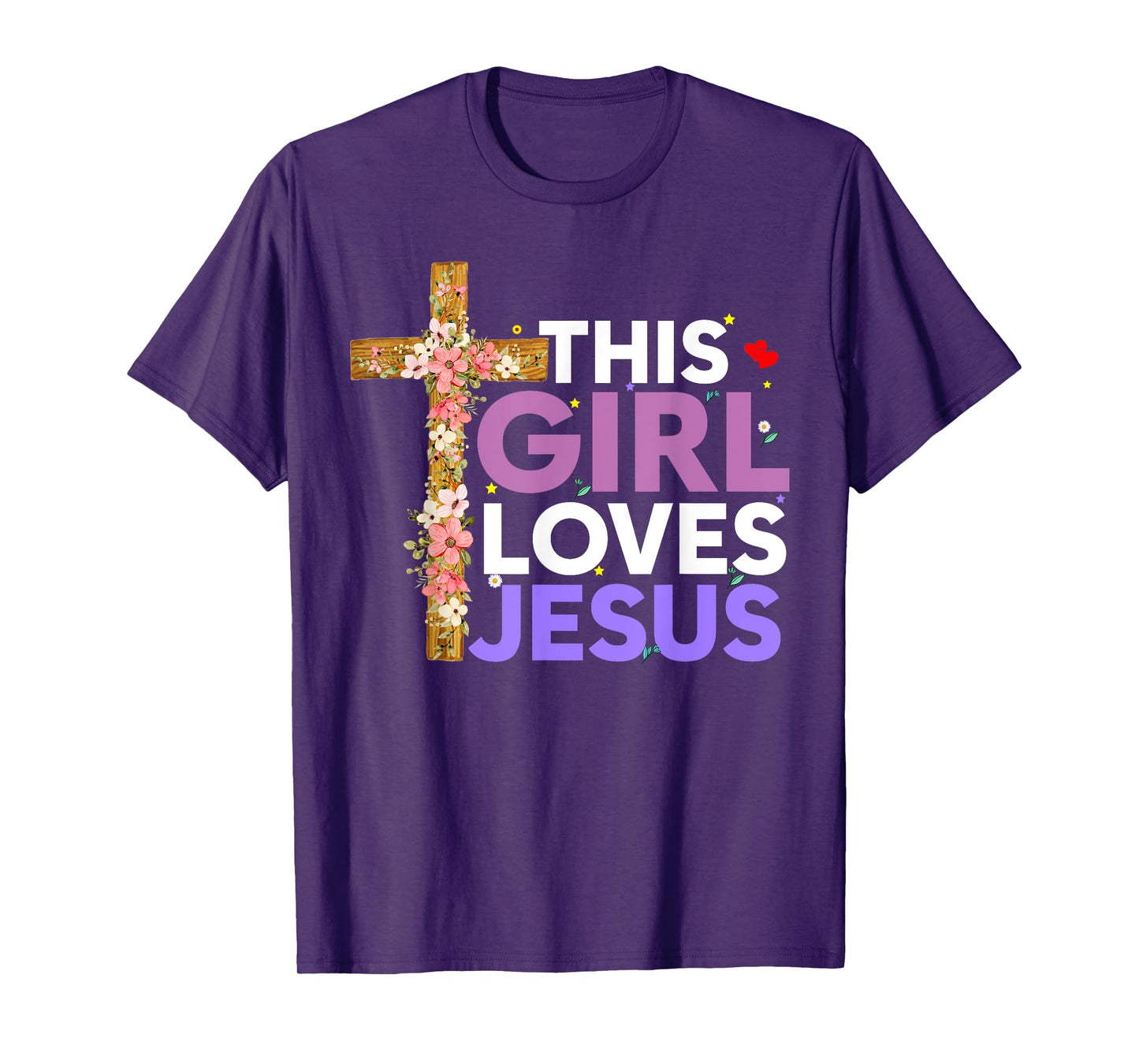 This Girl Loves Jesus Cute Christian Girl Jesus T-Shirt