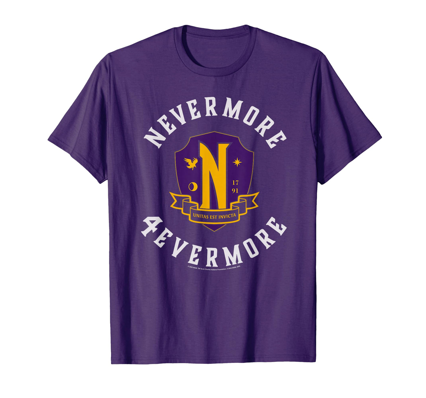 Wednesday Season 2 Nevermore 4 Evermore School Emblem T-Shirt