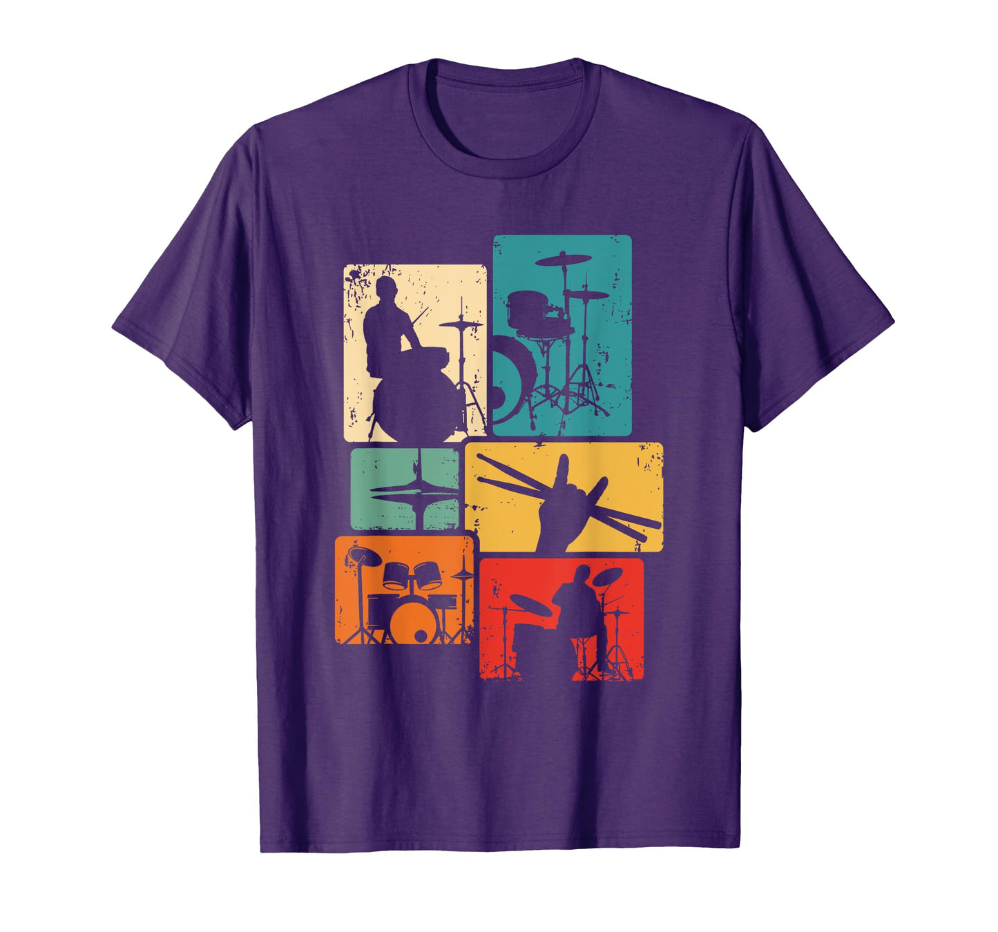 Drum Player Rock Music Drumsticks Drumming Vintage Drummer T-Shirt